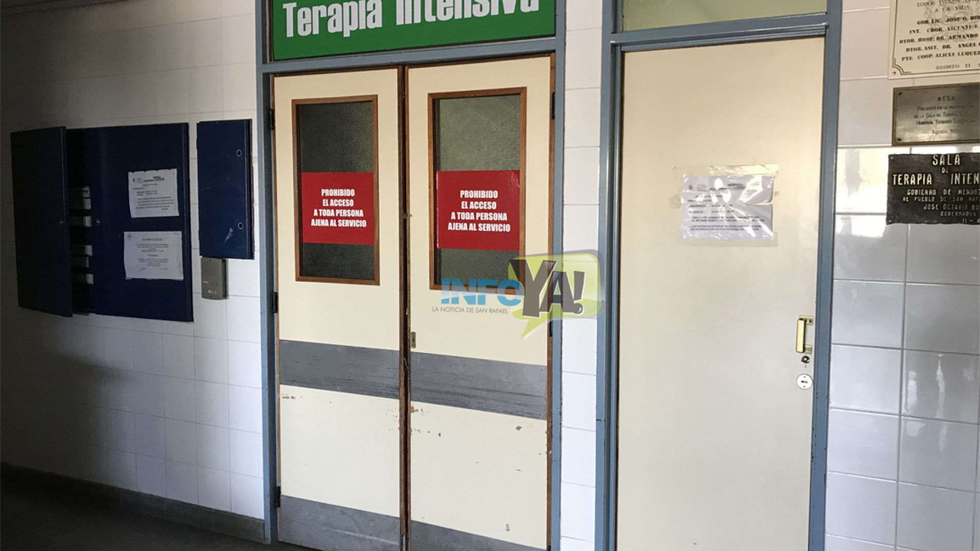 Una mujer chocó contra una pilastra y quedó internada en terapia intensiva