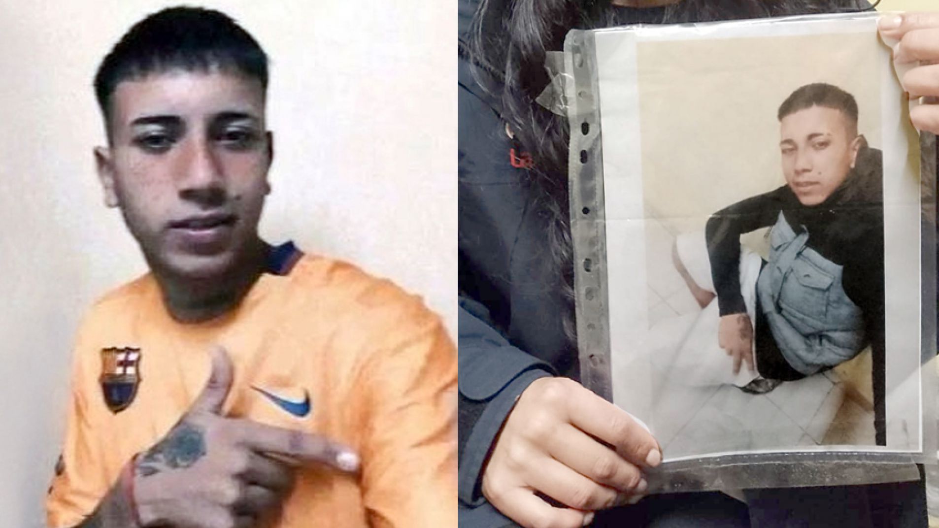 Luciano Gómez tenía 18 años.