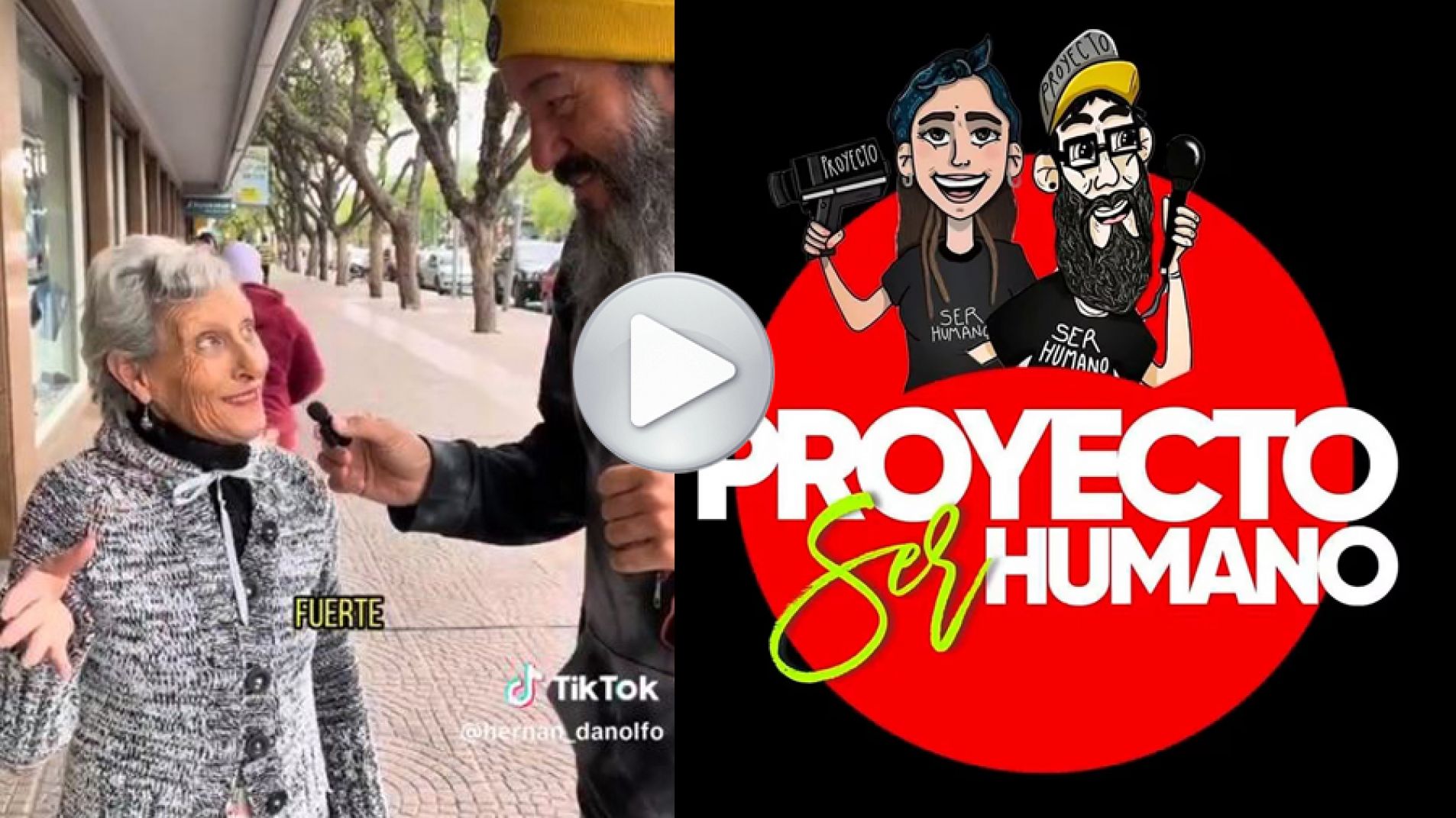 El influencer que hace videos emotivos en la calle está en San Rafael