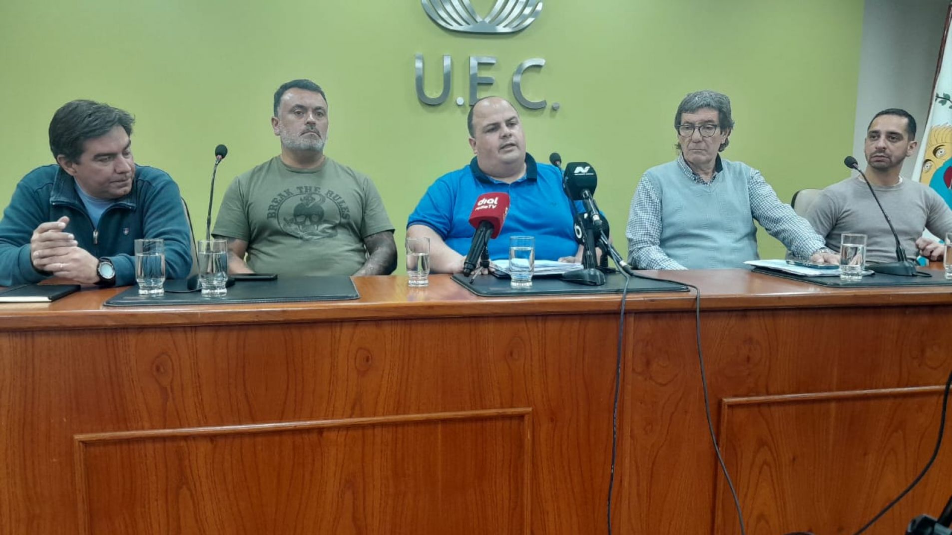 Los miembros del consejo directivo de la CGT de San Rafael.