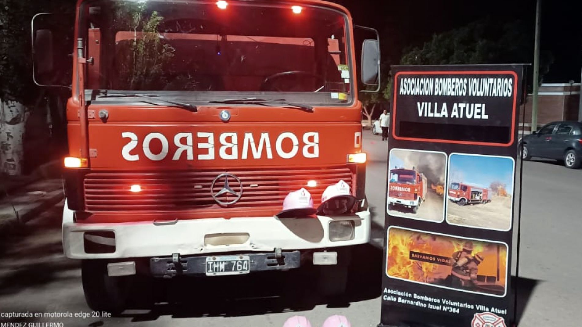 Los bomberos de Villa Atuel hace un trabajo totalmente voluntario y reclaman protección (foto archivo).