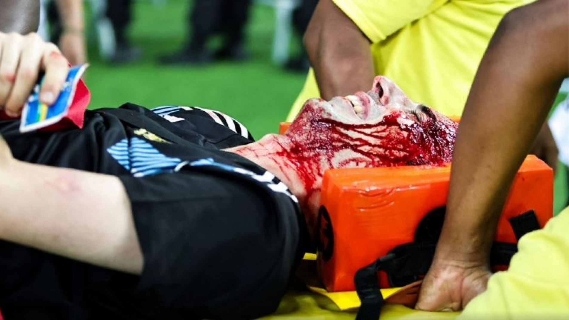 Eugenio, un argentino que vive en Río de Janeiro, dio su testimonio a la TV.