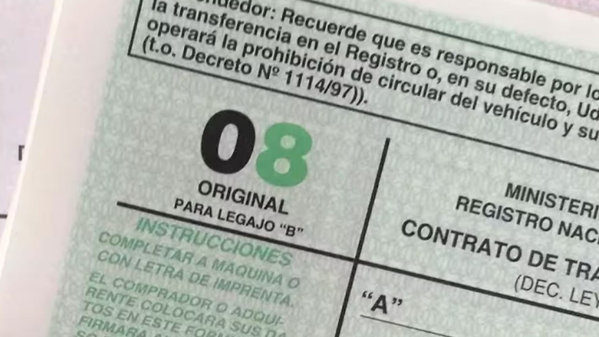 Proyecto de ley para eliminar el Registro Automotor y tener una única patente