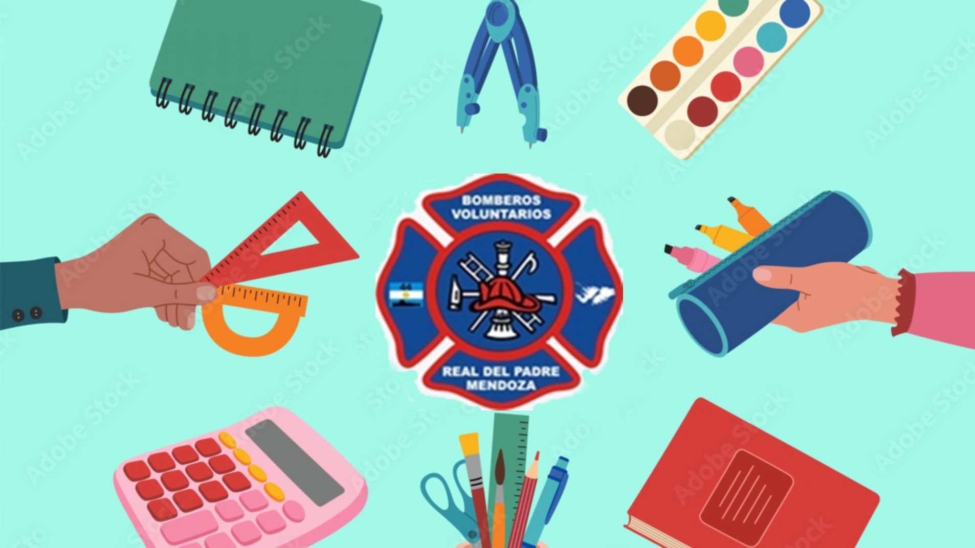 Bomberos de Real del Padre recolectan útiles escolares para donar