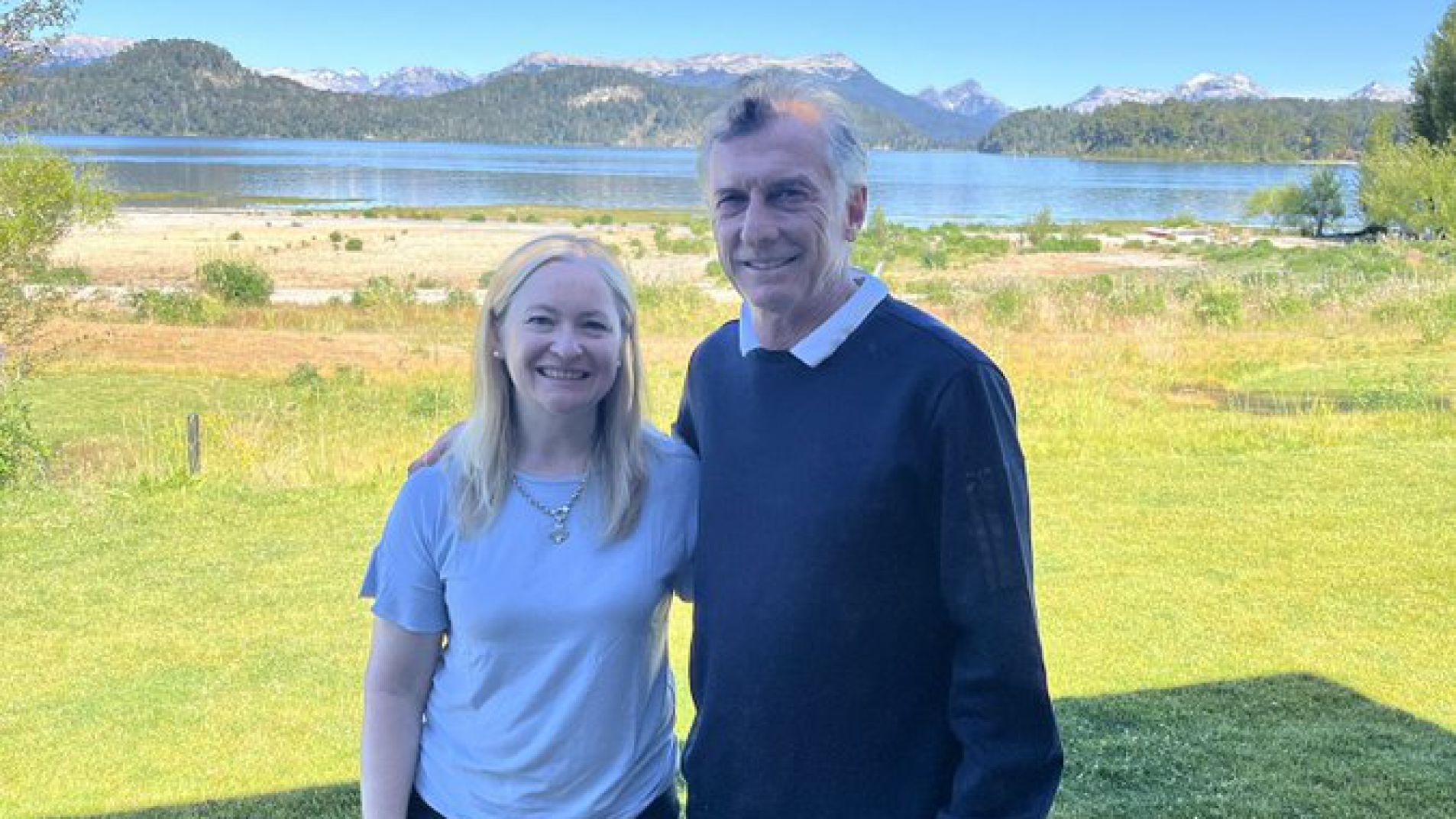 Hebe Casado se reunió con Macri en Villa La Angostura.