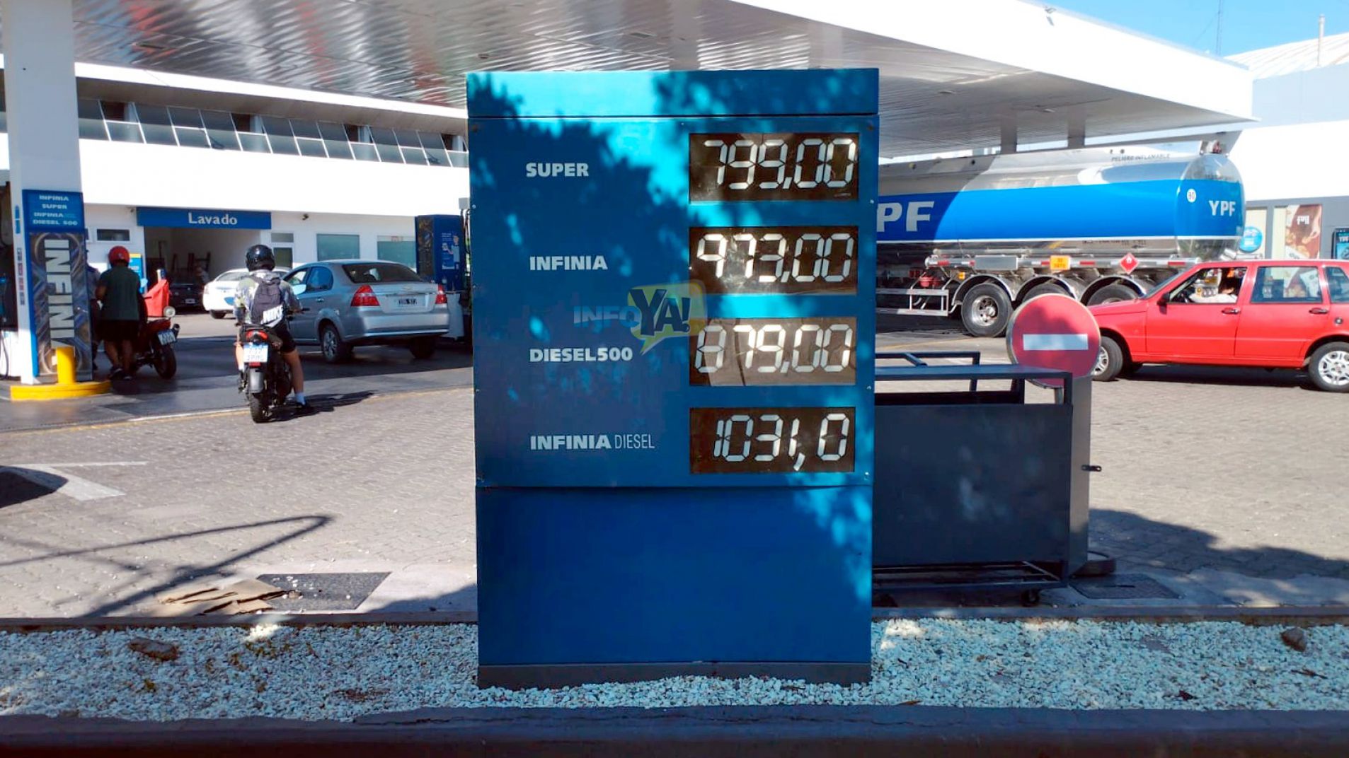 Estos son los nuevos valores en naftas y gasoil de YPF en San Rafael.