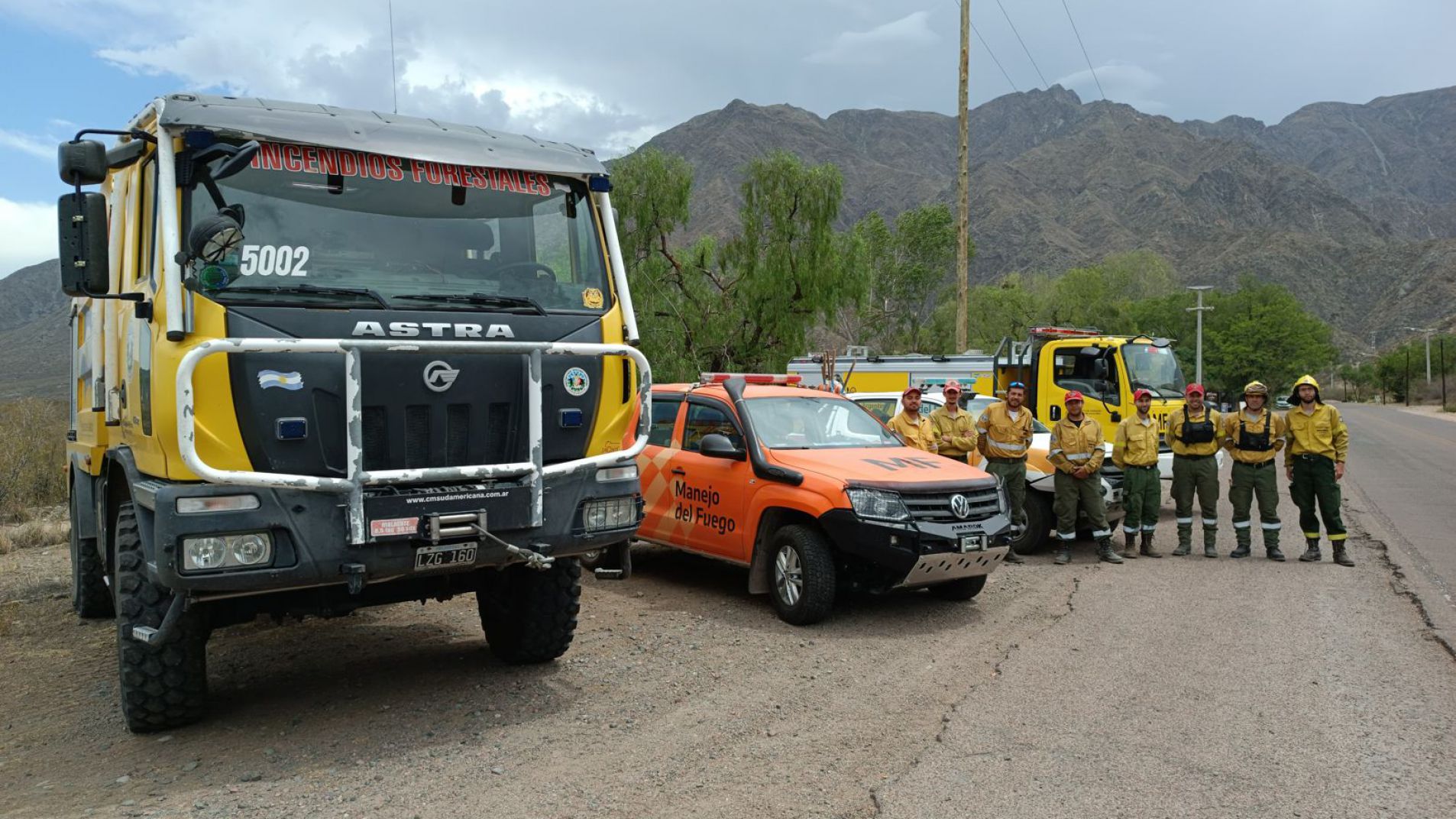 Los equipos y brigadistas ofrecidos a Chile para ayudar en el combate del megaincendio.