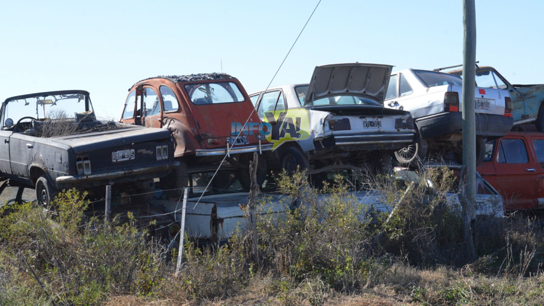 La playa de secuestros viales se ubica en calle Tulio Angrimán al 5600, en la Isla del Río Diamante (foto archivo).
