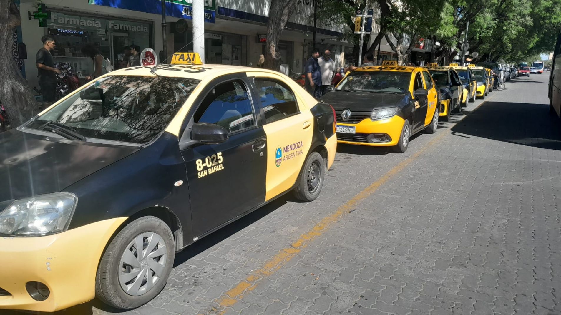 Ha caído casi un 50% la demanda de taxis y remises en lo que va del año (foto archivo).