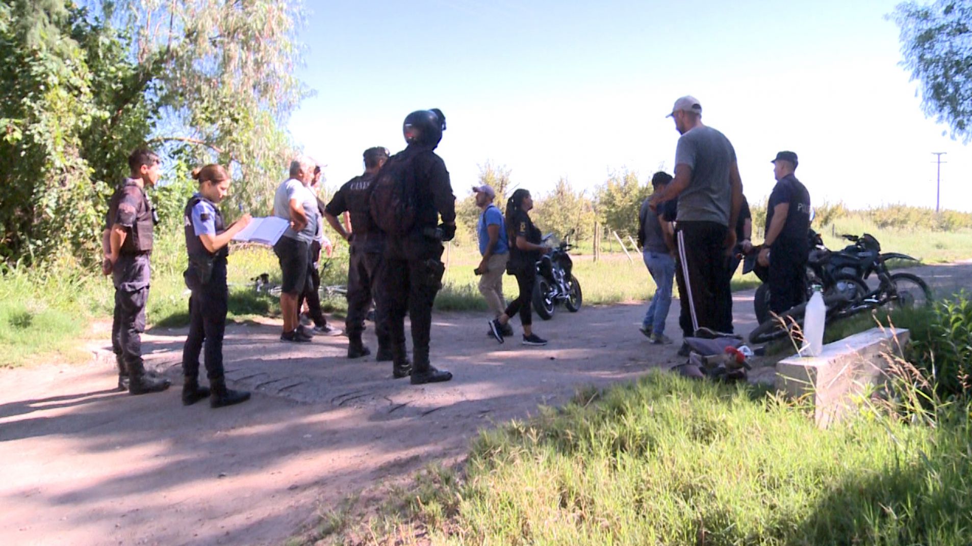Se lleva adelante un amplio operativo de búsqueda en La Nora.