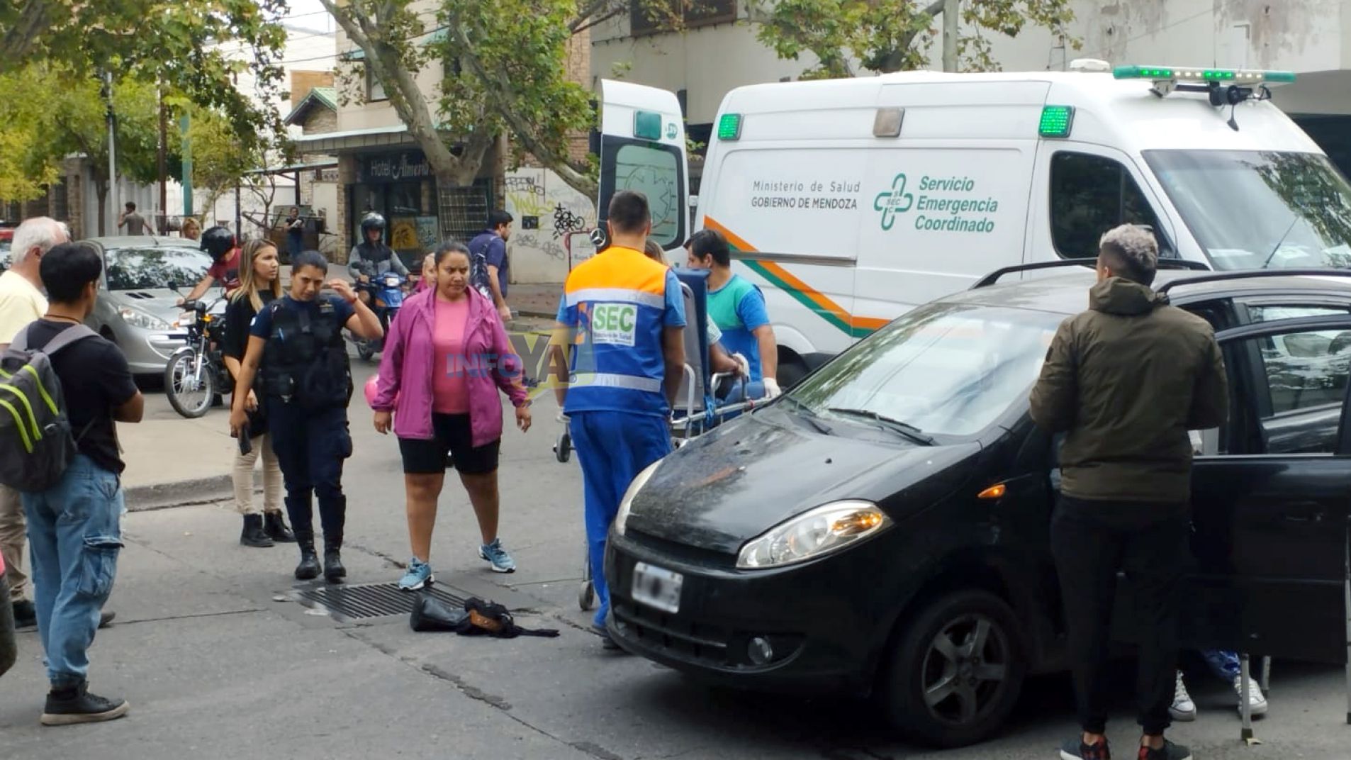 Atropellaron a una ciclista en el cruce de Las Heras y Barcala