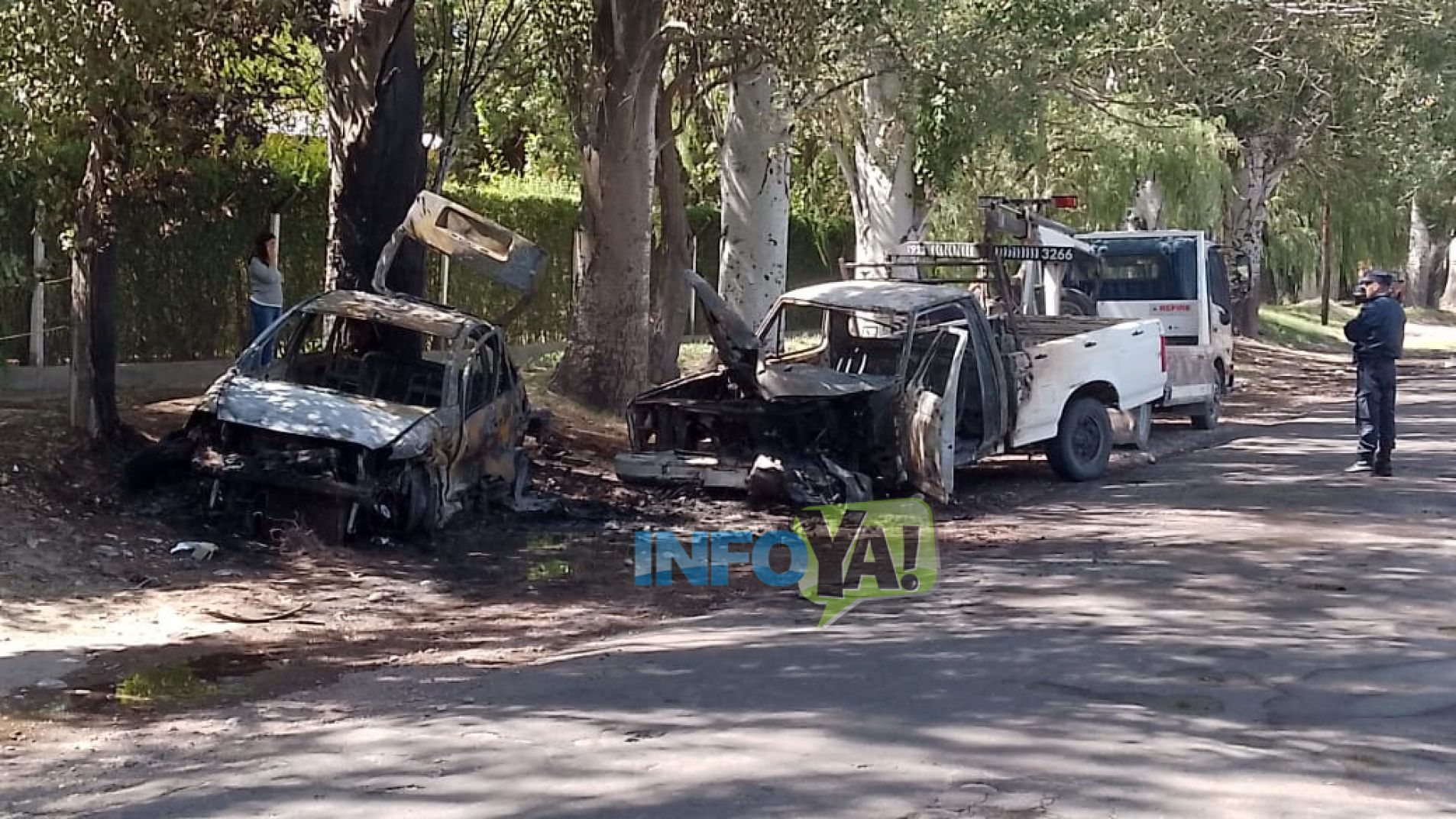 Dos vehículos con pérdidas totales: padre e hijo se salvaron de milagro