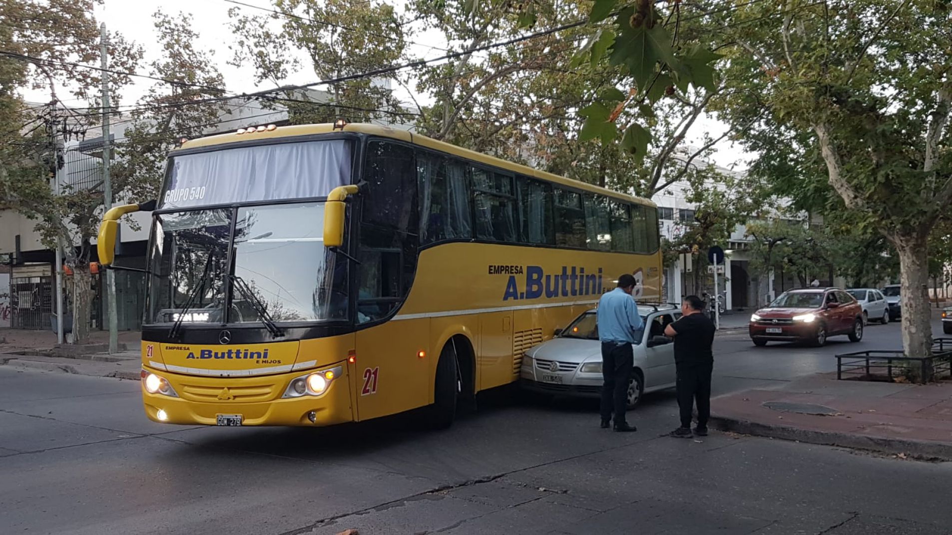 El accidente se registró este lunes minutos antes de las 19.30.