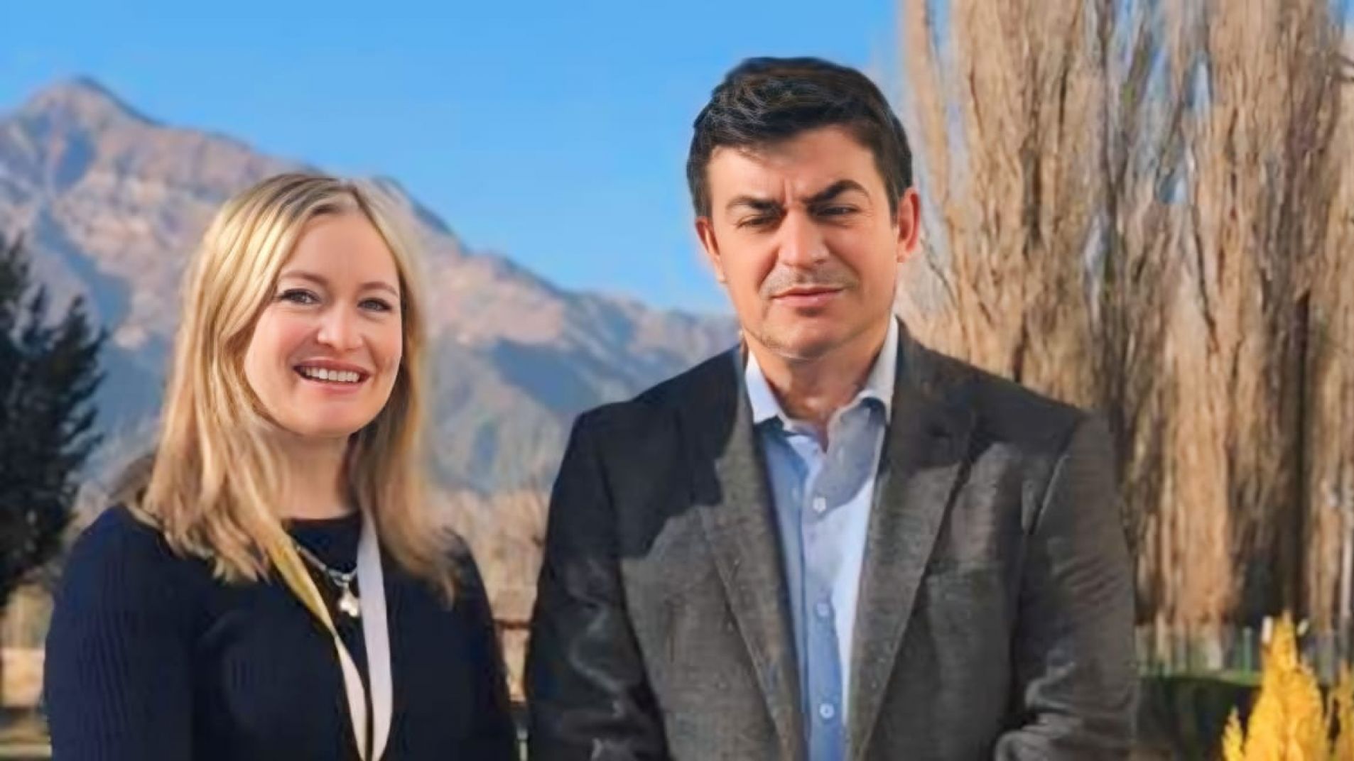Hebe Casado y Omar De Marchi en tiempos pasados cuando compartían el mismo espacio político (foto archivo).