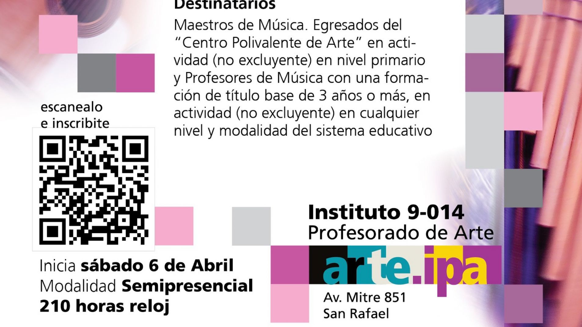 Nuevos postítulos en el Profesorado de Arte