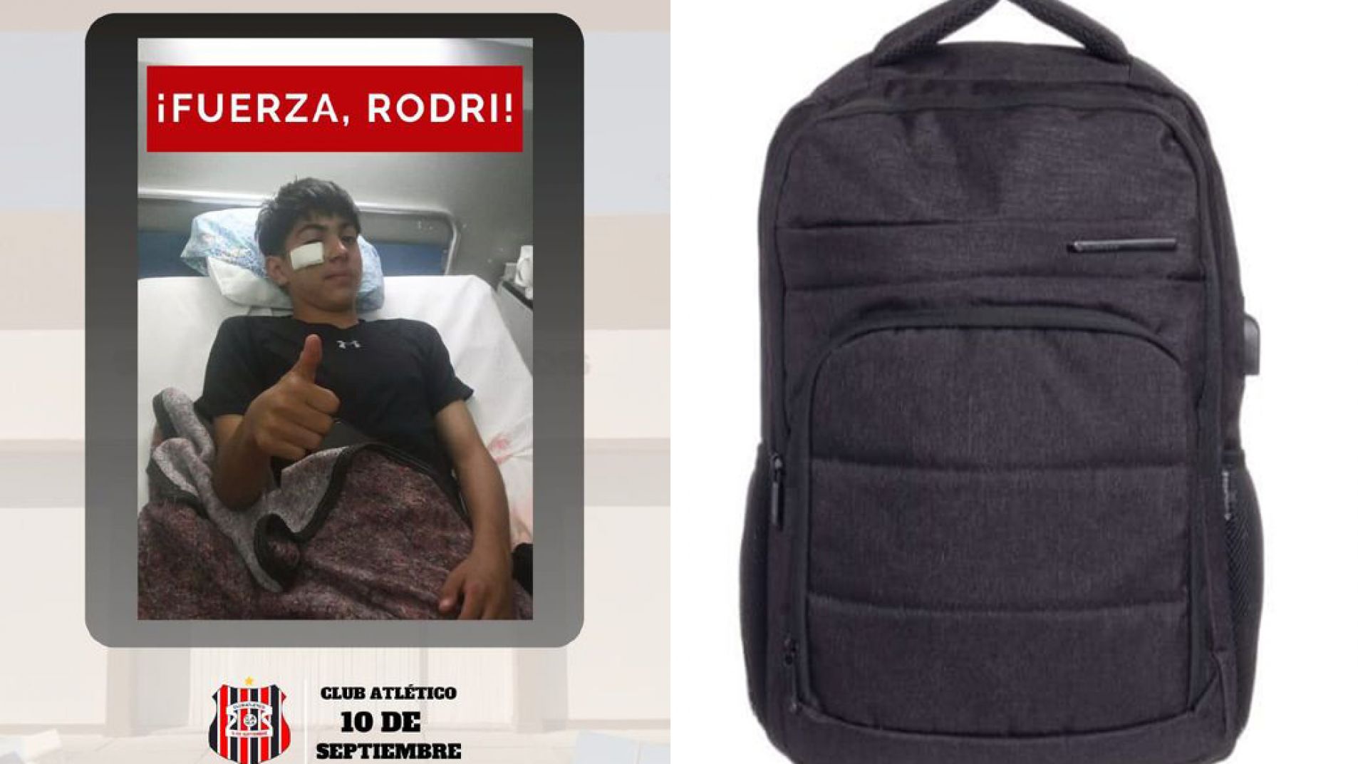 Iba en el colectivo que chocó y busca recuperar su mochila