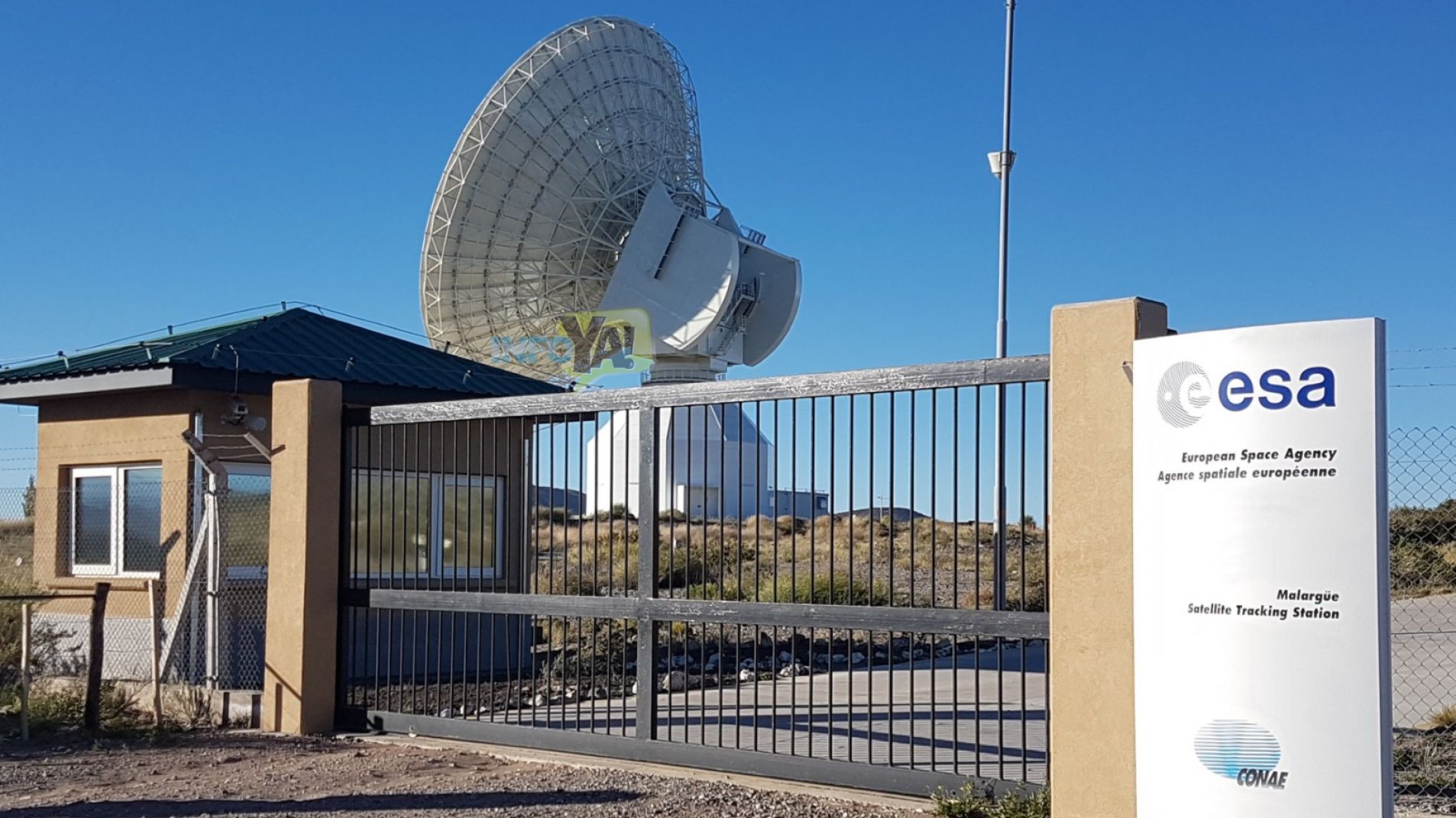 La Estación de Espacio Profundo, como se denomina, está cerca de la Laguna Llancanelo.