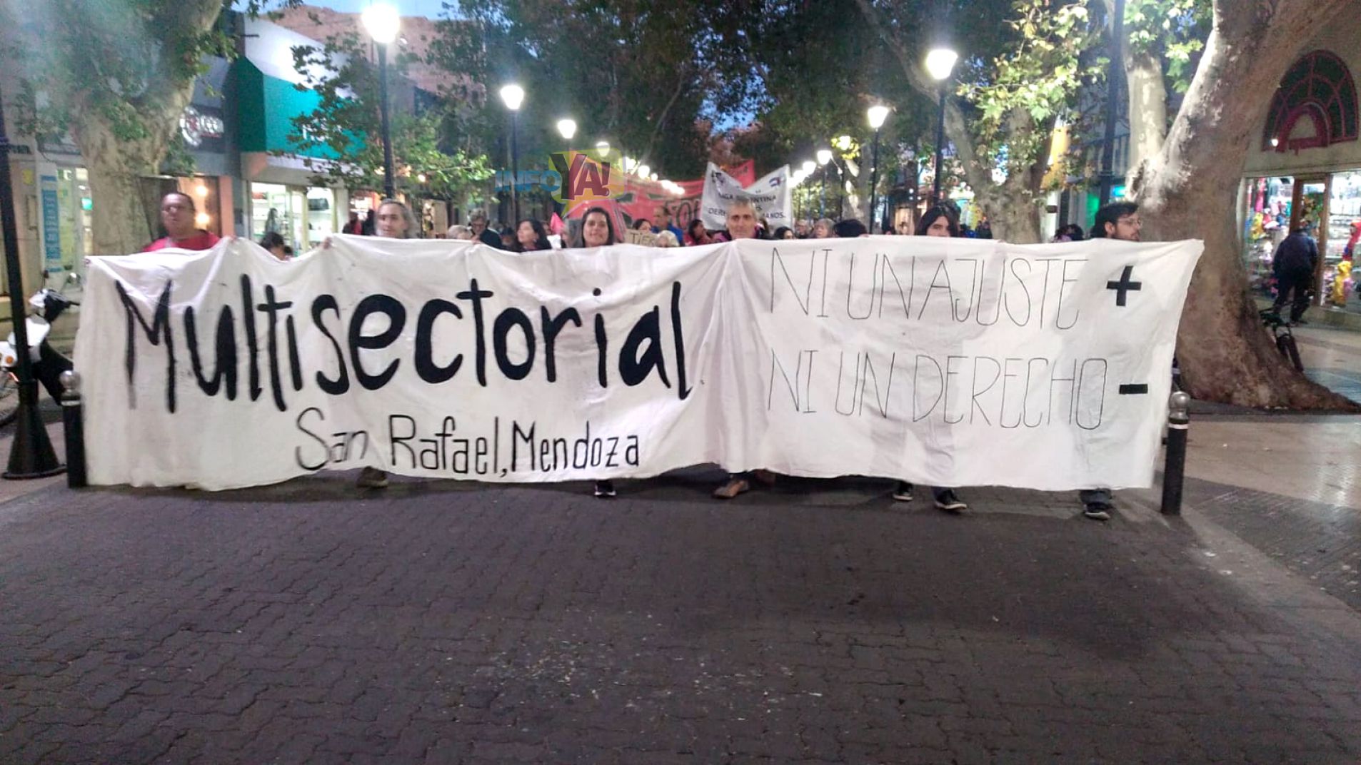Paro general: sanrafaelinos marcharon por las calles del centro