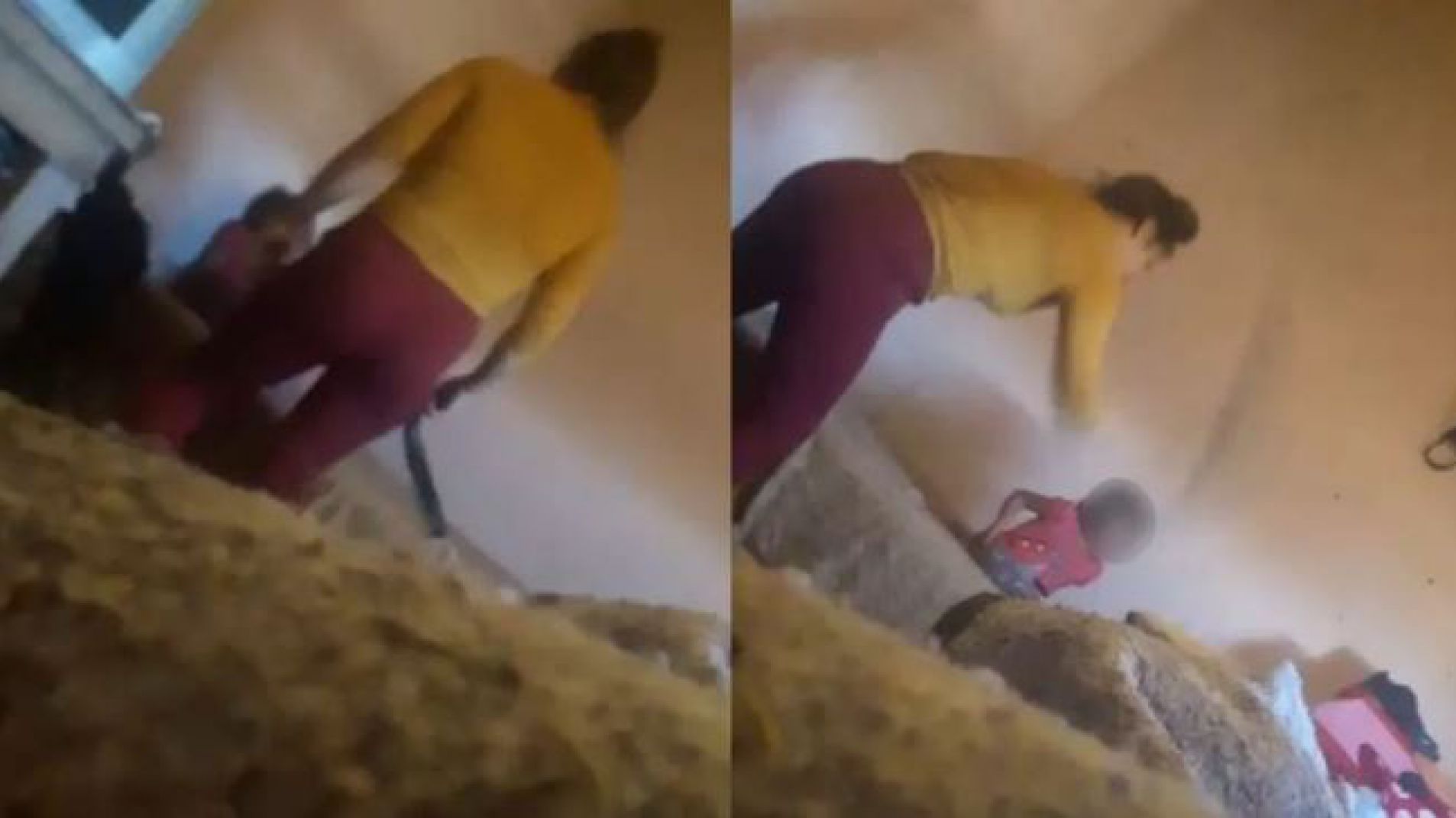 La mujer maltrató a su hija de 4 años con un cinturón en su vivienda.