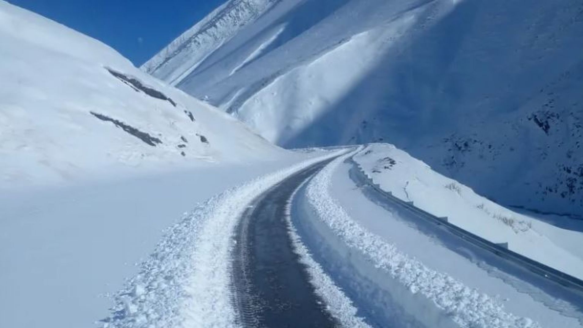 Así estaba el Paso Pehuenche el martes 7.