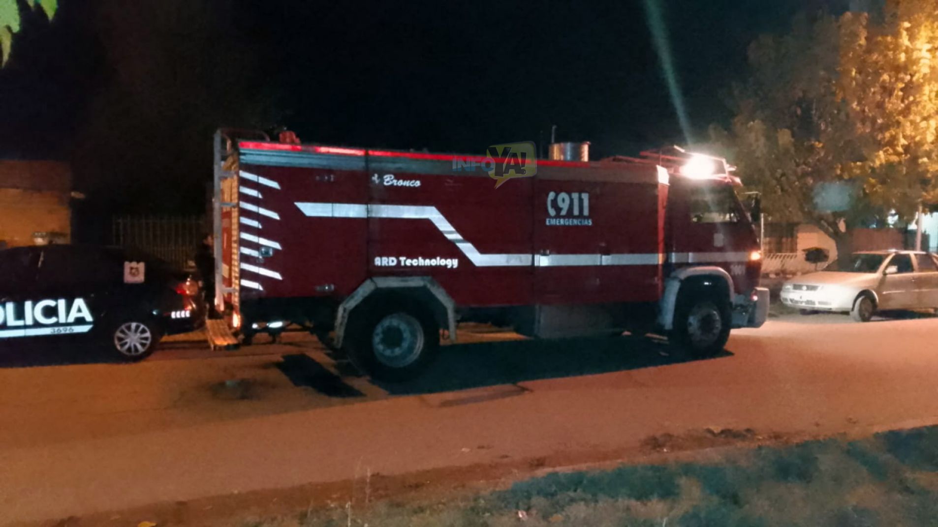 Pueblo Diamante: se incendió una casa y el dueño sufrió graves quemaduras