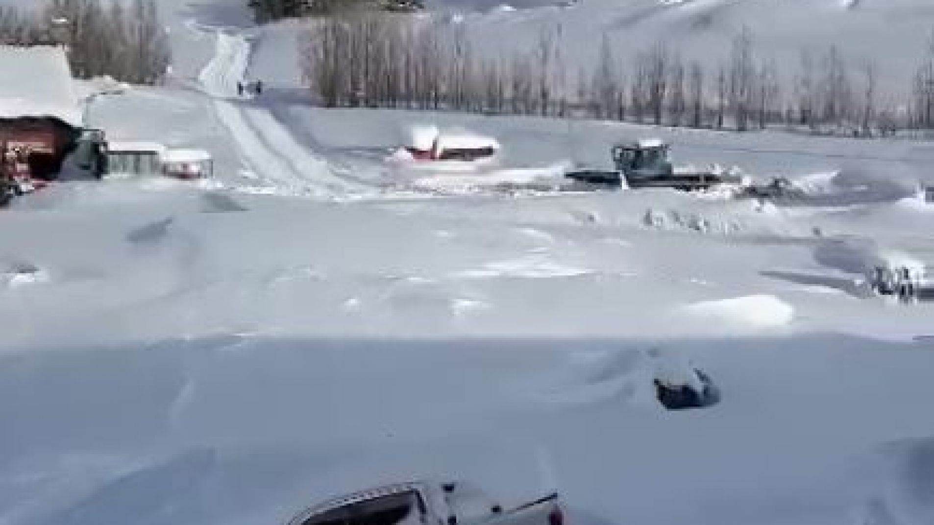 Así está el valle de Las Leñas este miércoles 19.