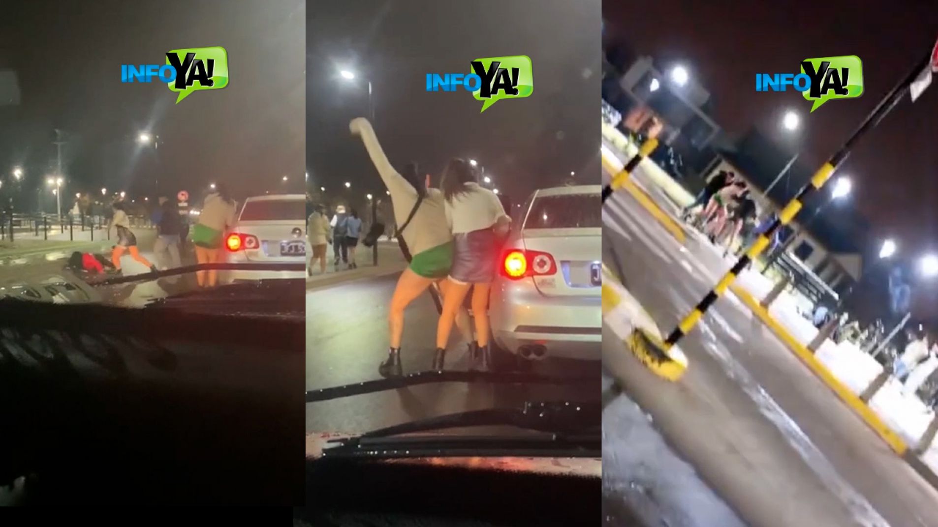 Noche violenta: piñas, patadas y corridas en Deán Funes y Sarmiento (Video)