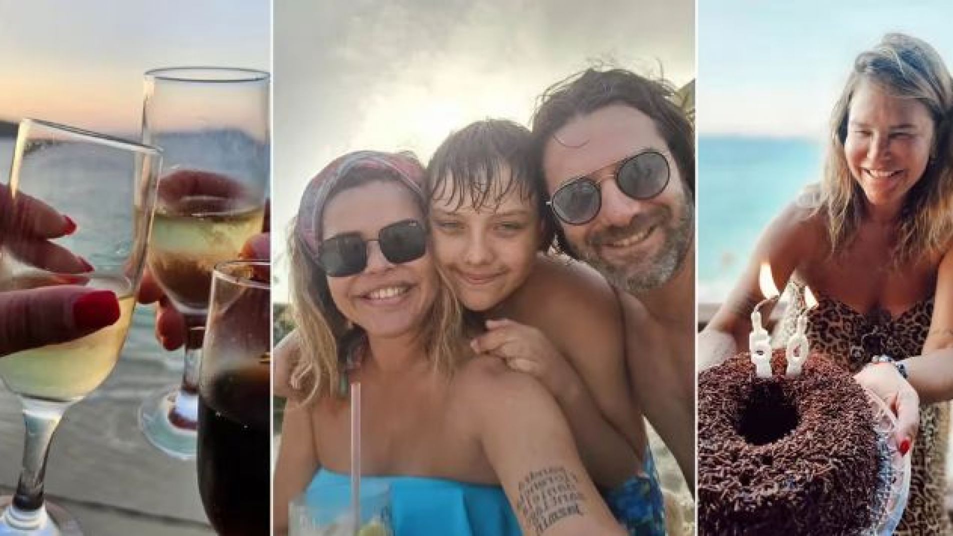 Nazarena Vélez cumplió 50 años y festejó en familia en las playas de Brasil