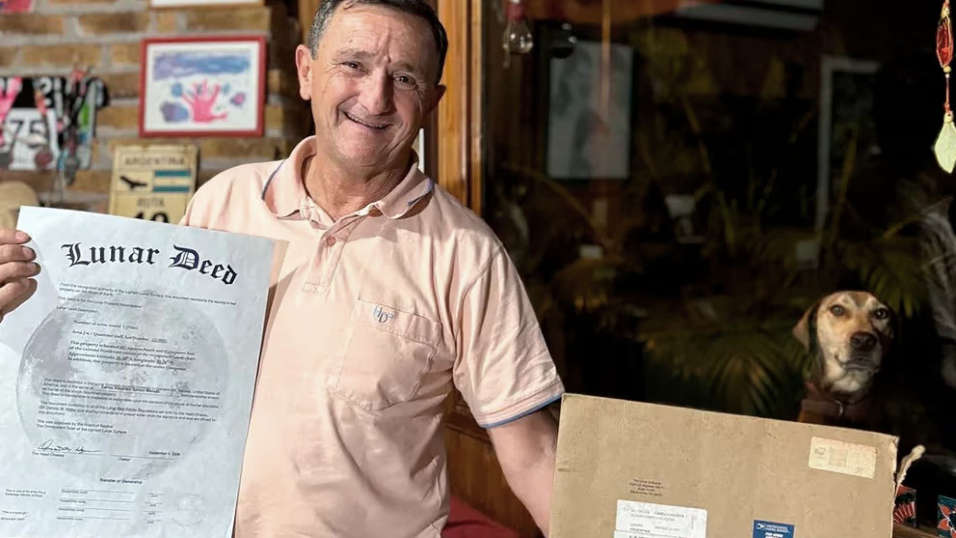 El primer argentino que compró un lote en la Luna: cuánto pagó y qué planea