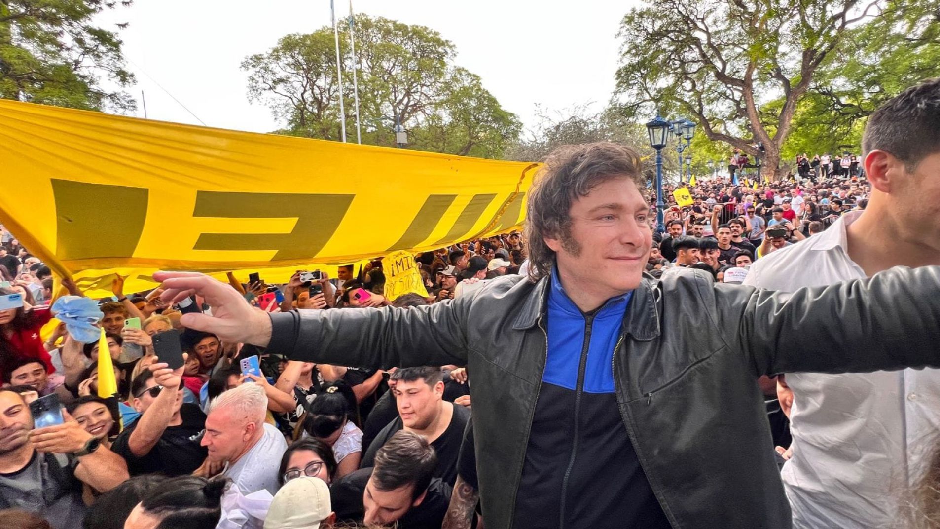 La última vez que Milei estuvo en Mendoza fue para la campaña previa al balotaje (foto archivo).