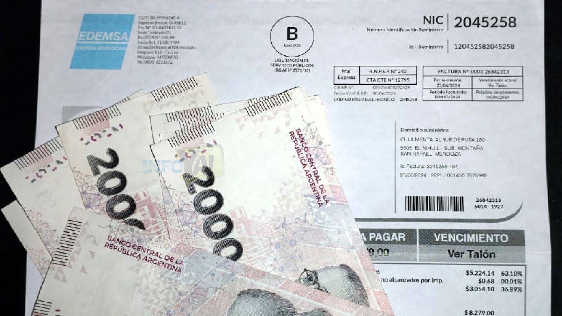 Las próximas boletas de la luz vendrá con un 6,5% de aumento promedio.