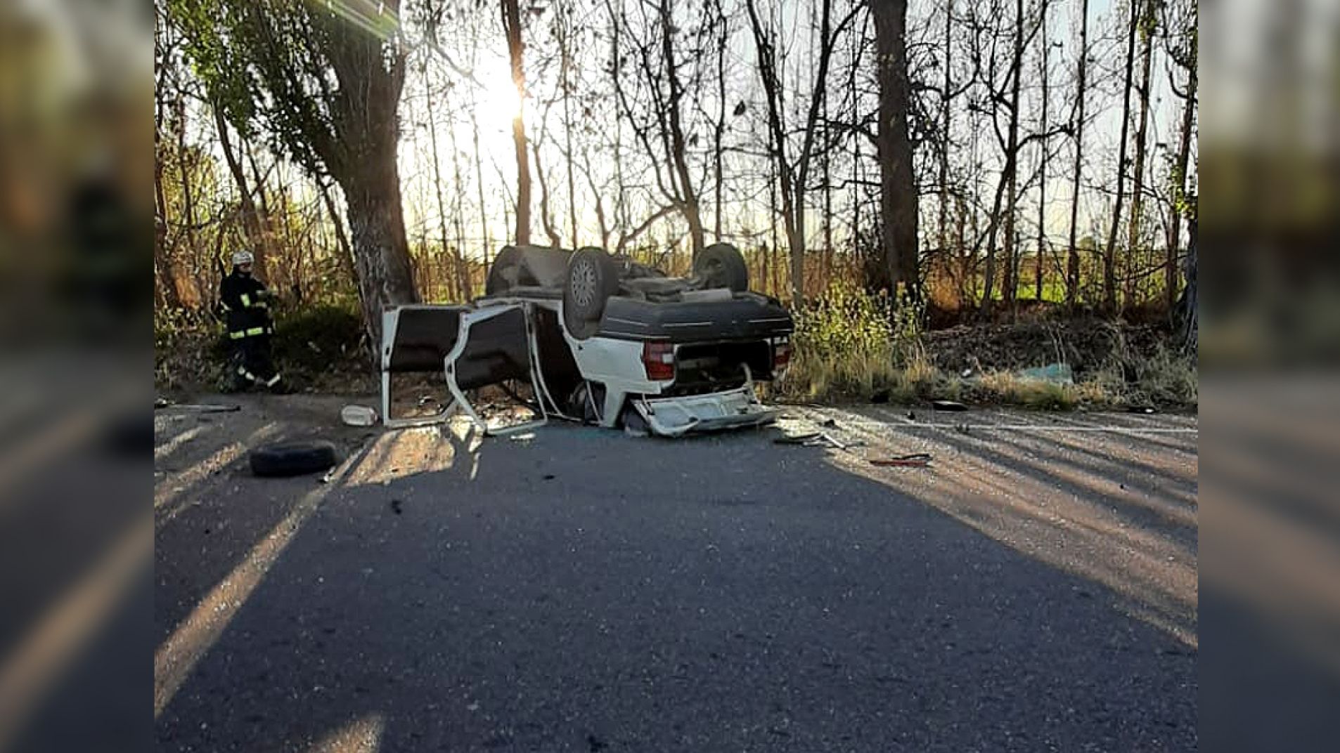 Un hombre murió tras un choque y vuelco en Colonia Elena