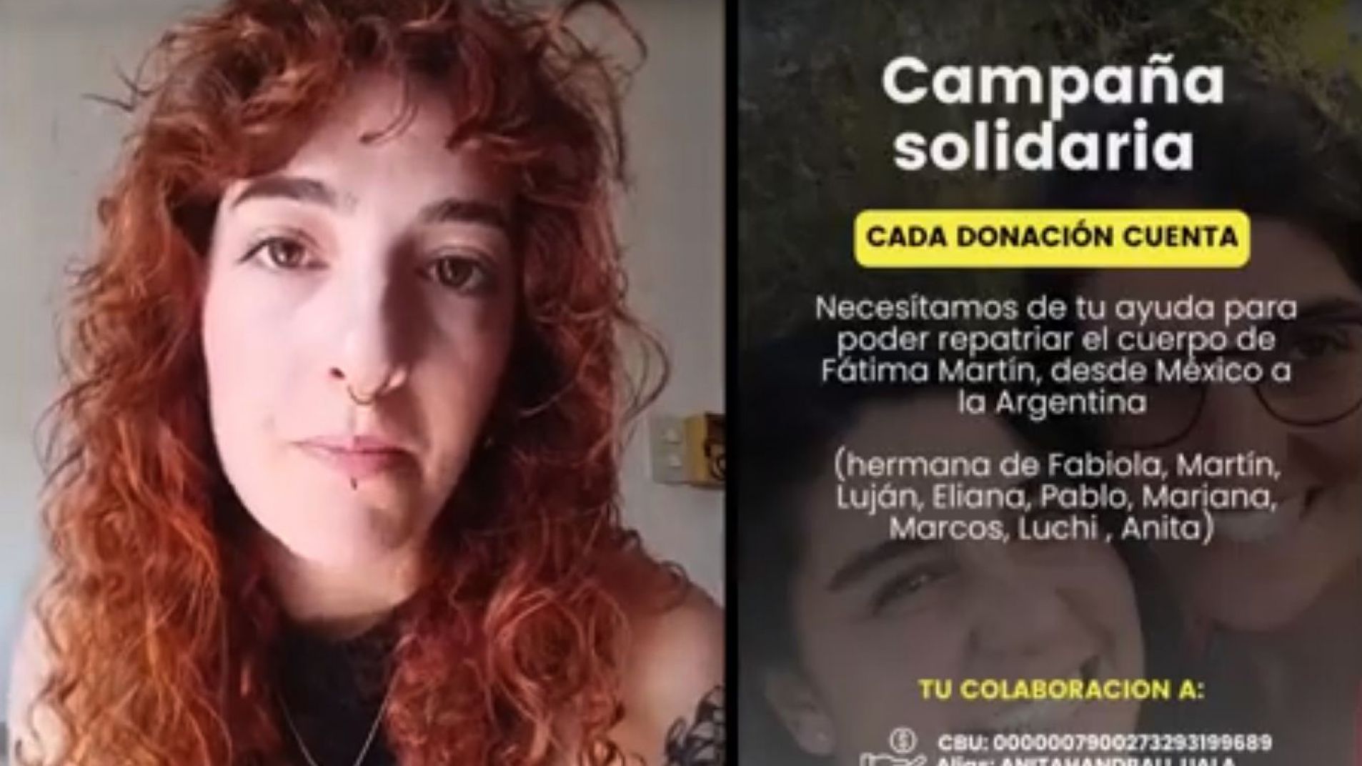 Guadalupe Martín, sobrina de Fátima.