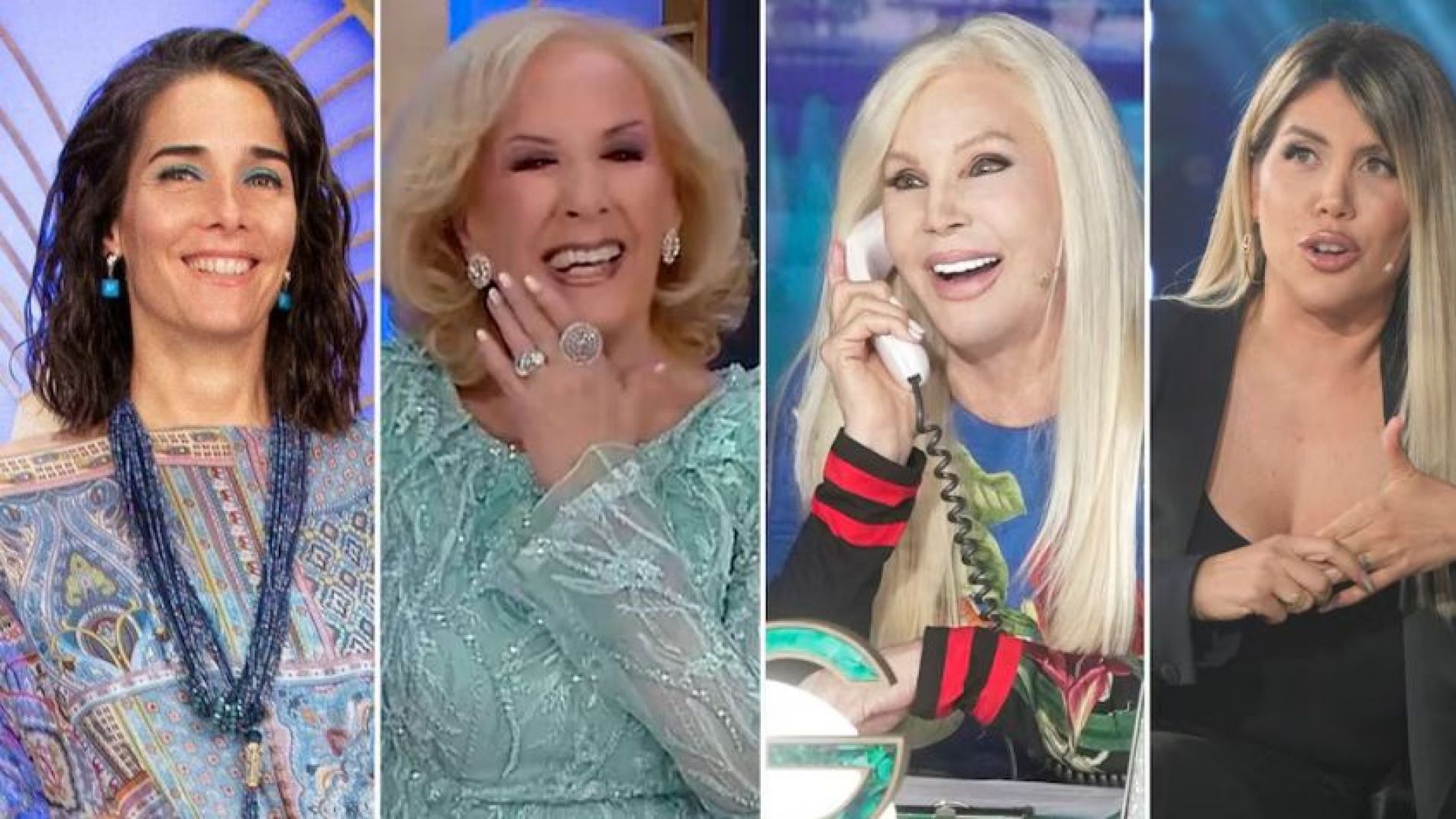 El elegante monocromático de Mirtha, el estilo floral de Susana y Juana en modo bohemio