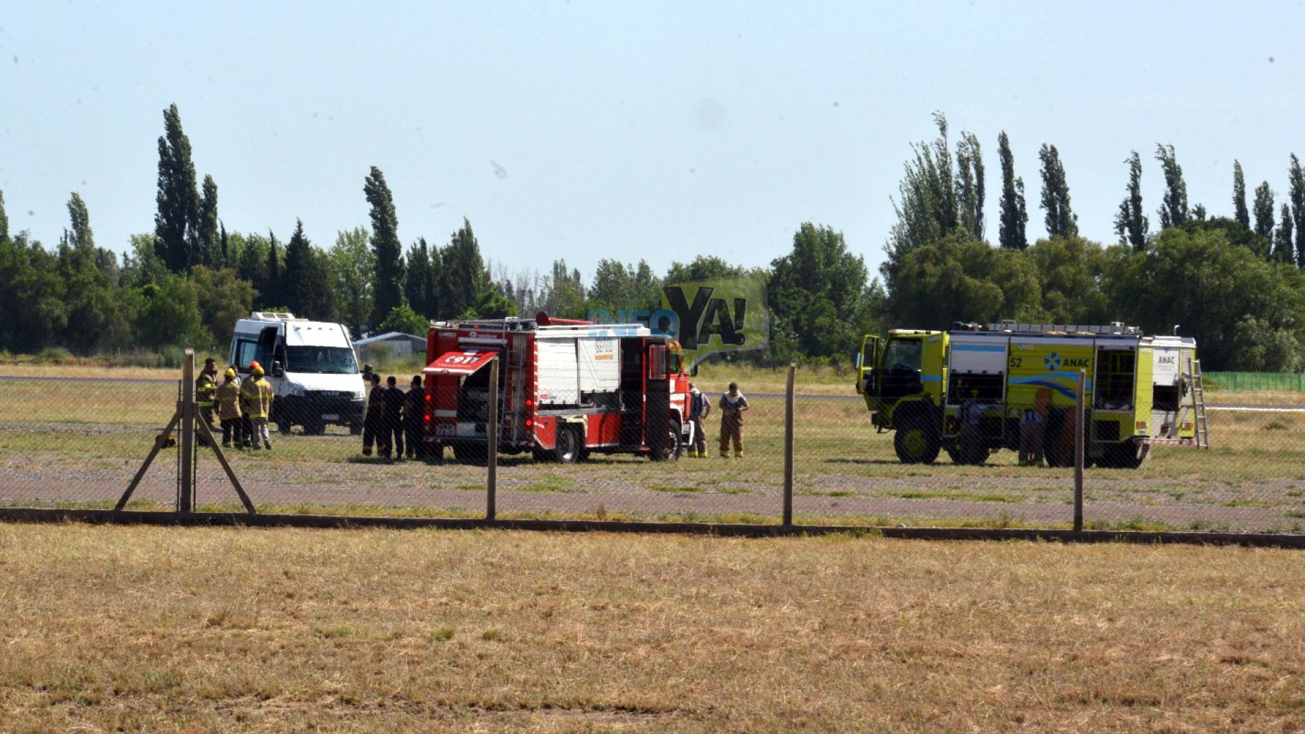 Simularon una catástrofe aérea en el aeropuerto Santiago Germanó
