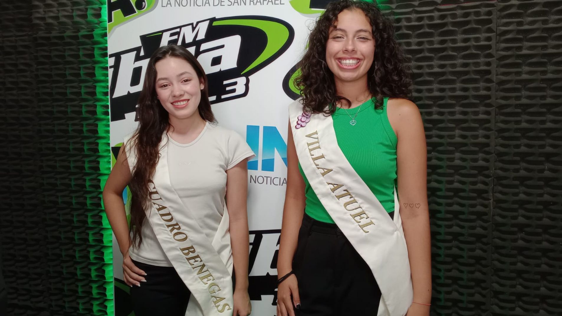 Melani Marín y Renata Michaux, candidatas de Cuadro Benegas y Villa Atuel.