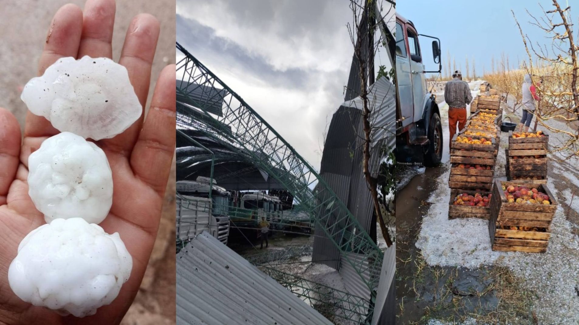 Imágenes de la devastadora tormenta destrozó Real del Padre: "parece invierno"