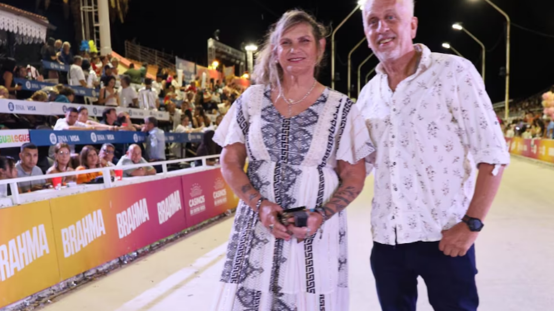 El divertido encuentro del padre de Wanda Nara y la madre de L-Gante