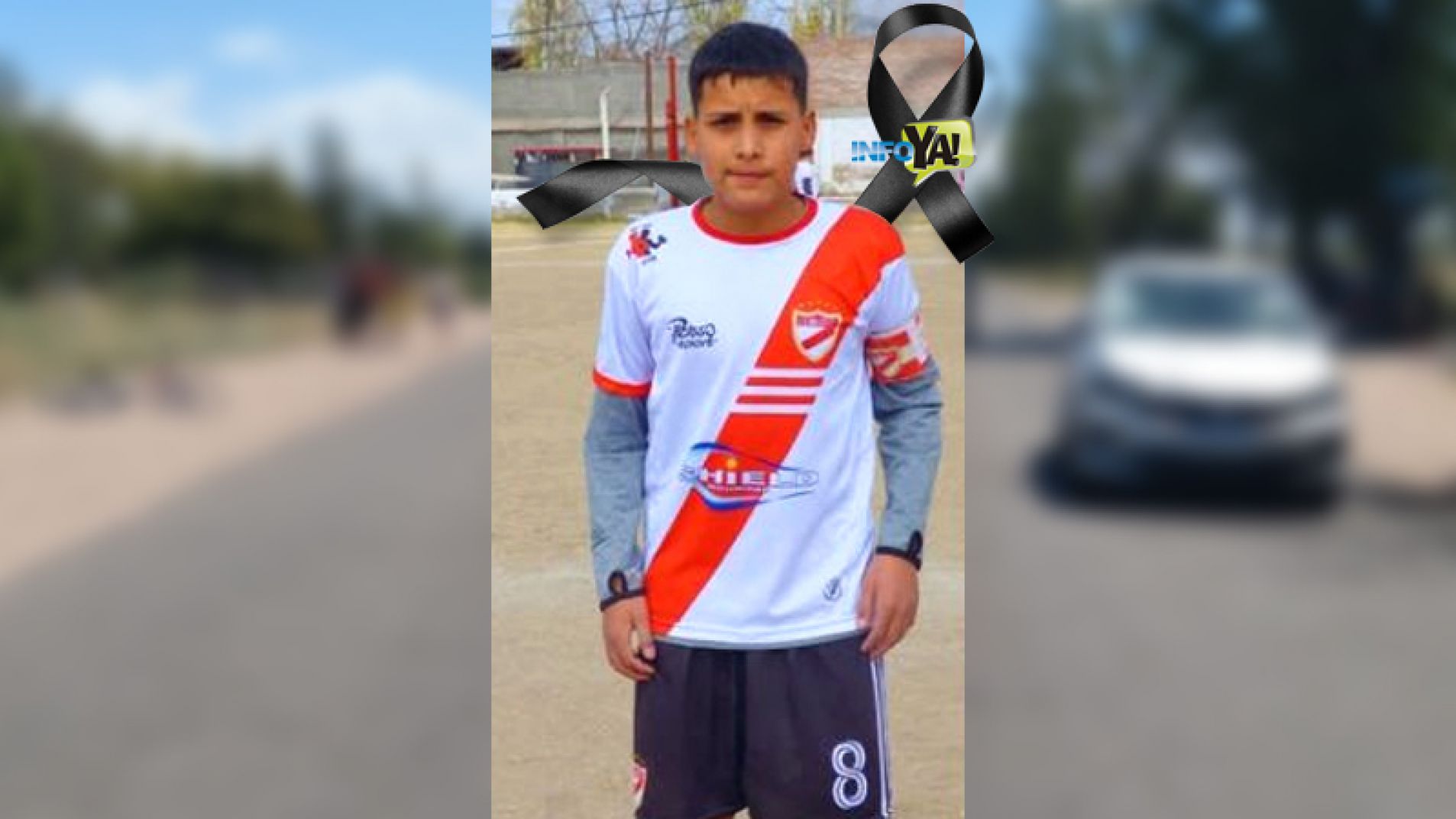 Francisco Flores, el chico que perdió la vida tras ser atropellado por un auto.