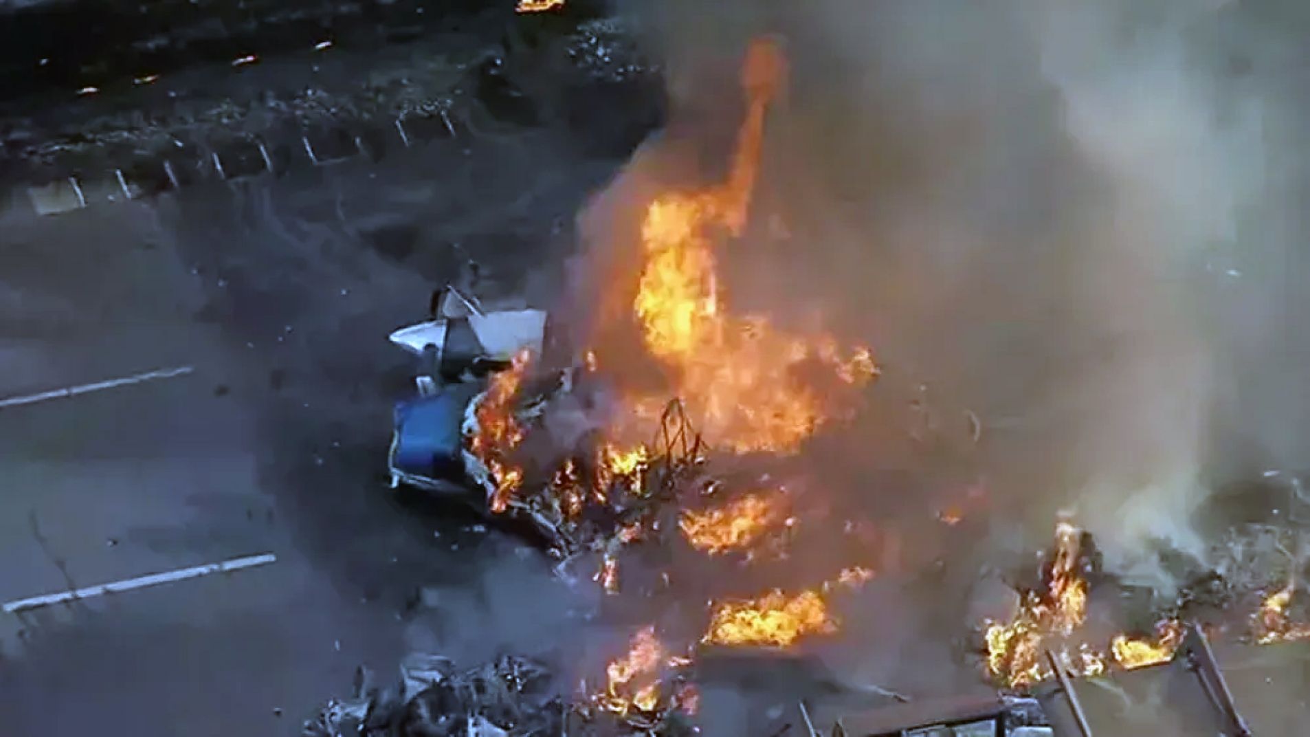 Una avioneta se estrelló en una importante avenida de San Pablo