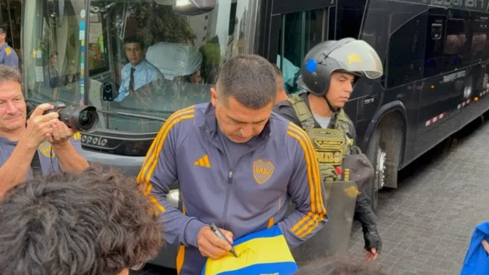 Boca llegó a Perú para jugar la Libertadores