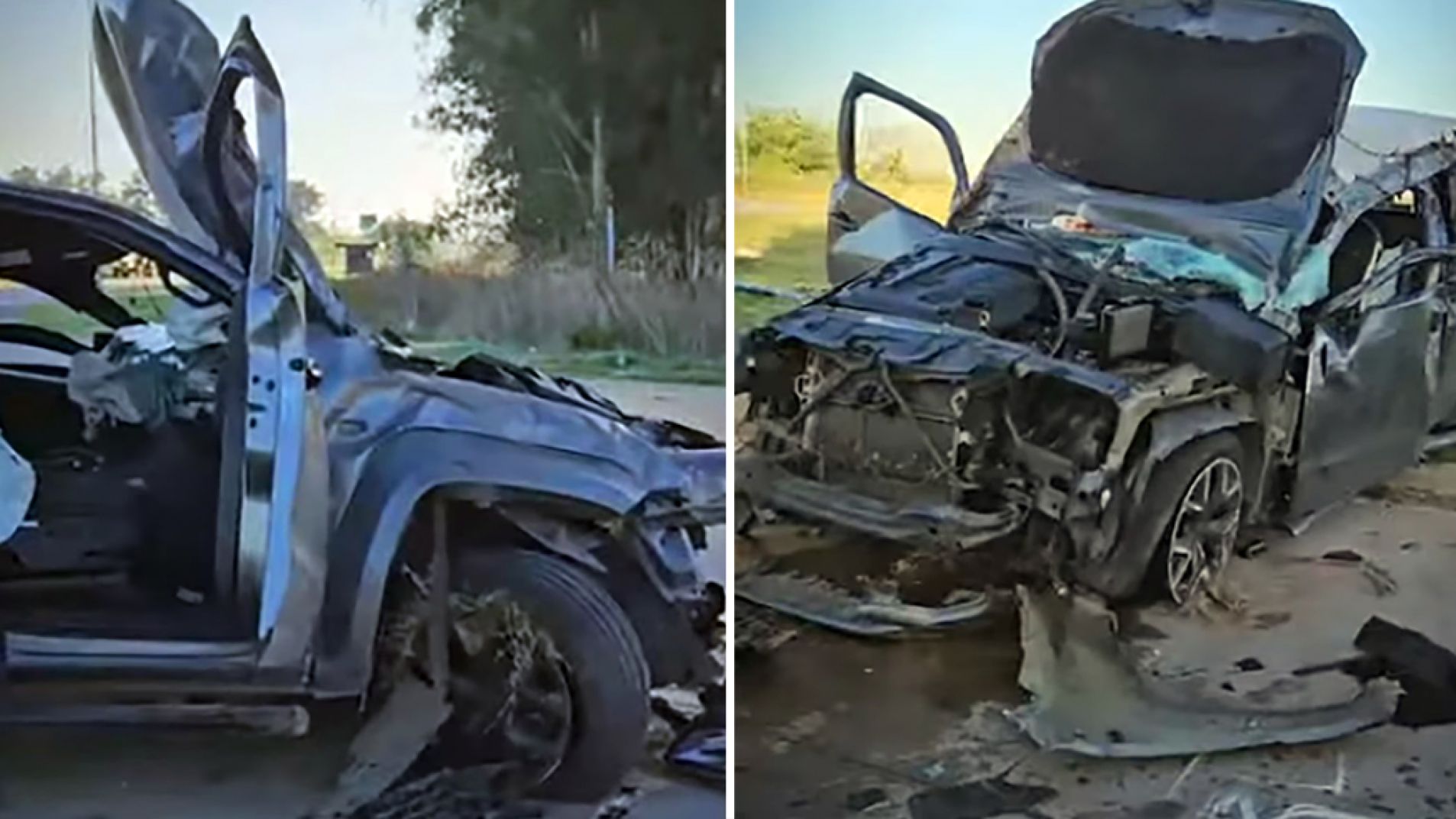 Manejaba borracho una Amarok: chocó y murieron cuatro de sus amigos