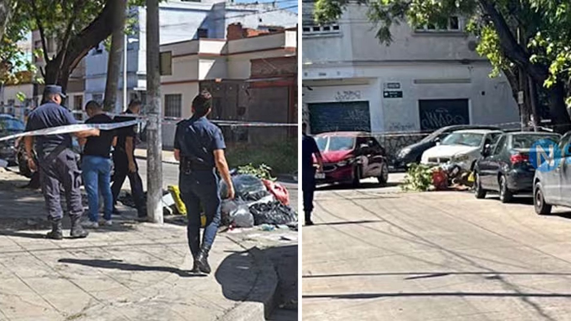 Un motociclista encontró una cabeza ensangrentada dentro de un bolso