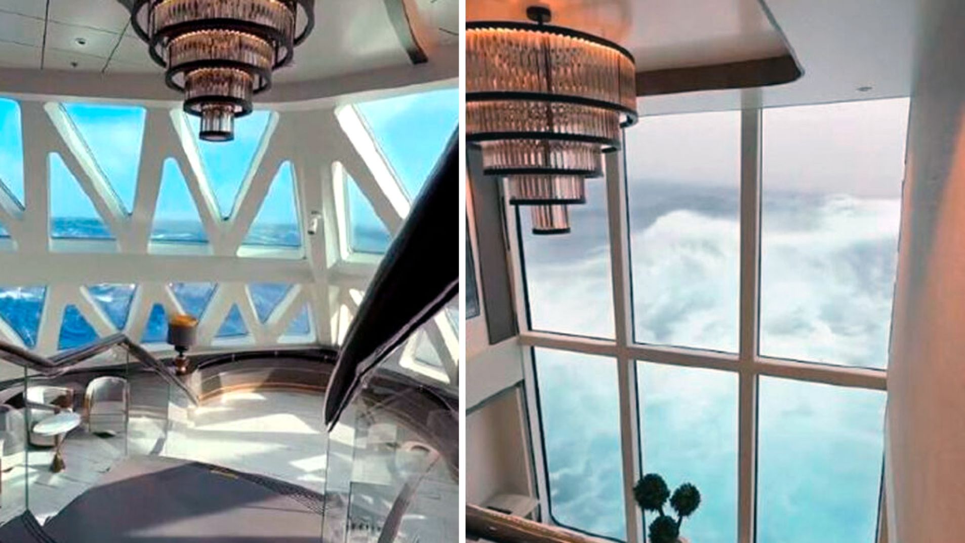 Impresionante: un crucero impactó contra olas de 12 metros en el Paso de Drake