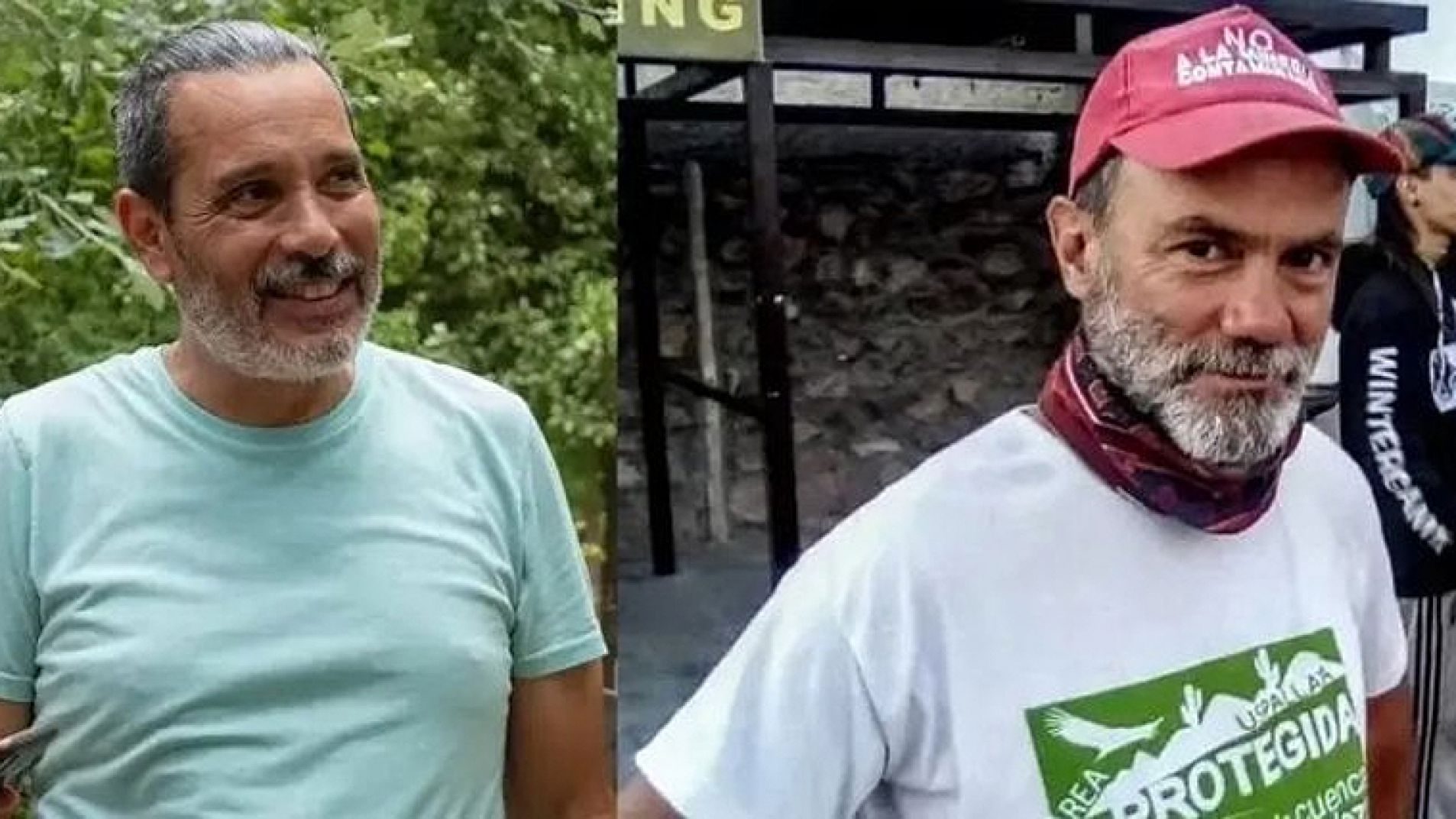 Mauricio Cornejo y Federico Soria, los militantes antimineros que estuvieron detenidos.