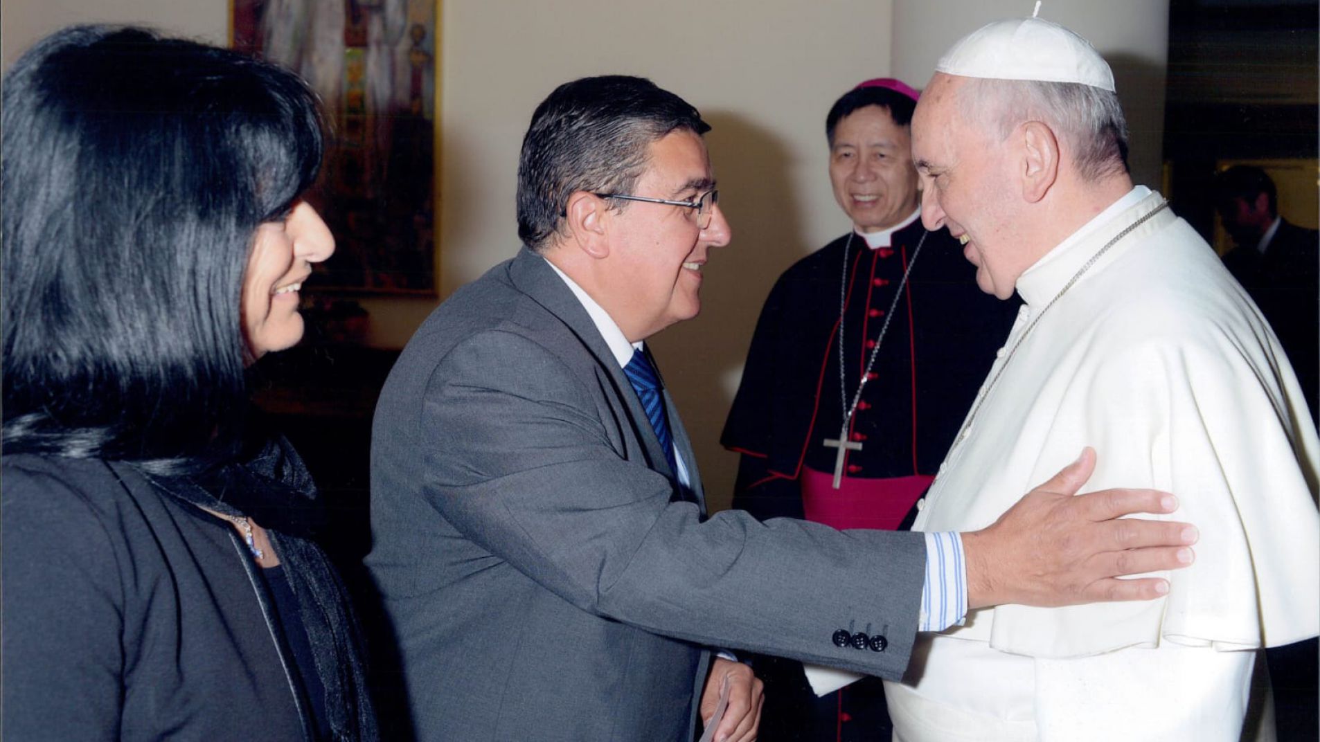 Robinson Julián fue recibido tres veces por Francisco en el Vaticano.