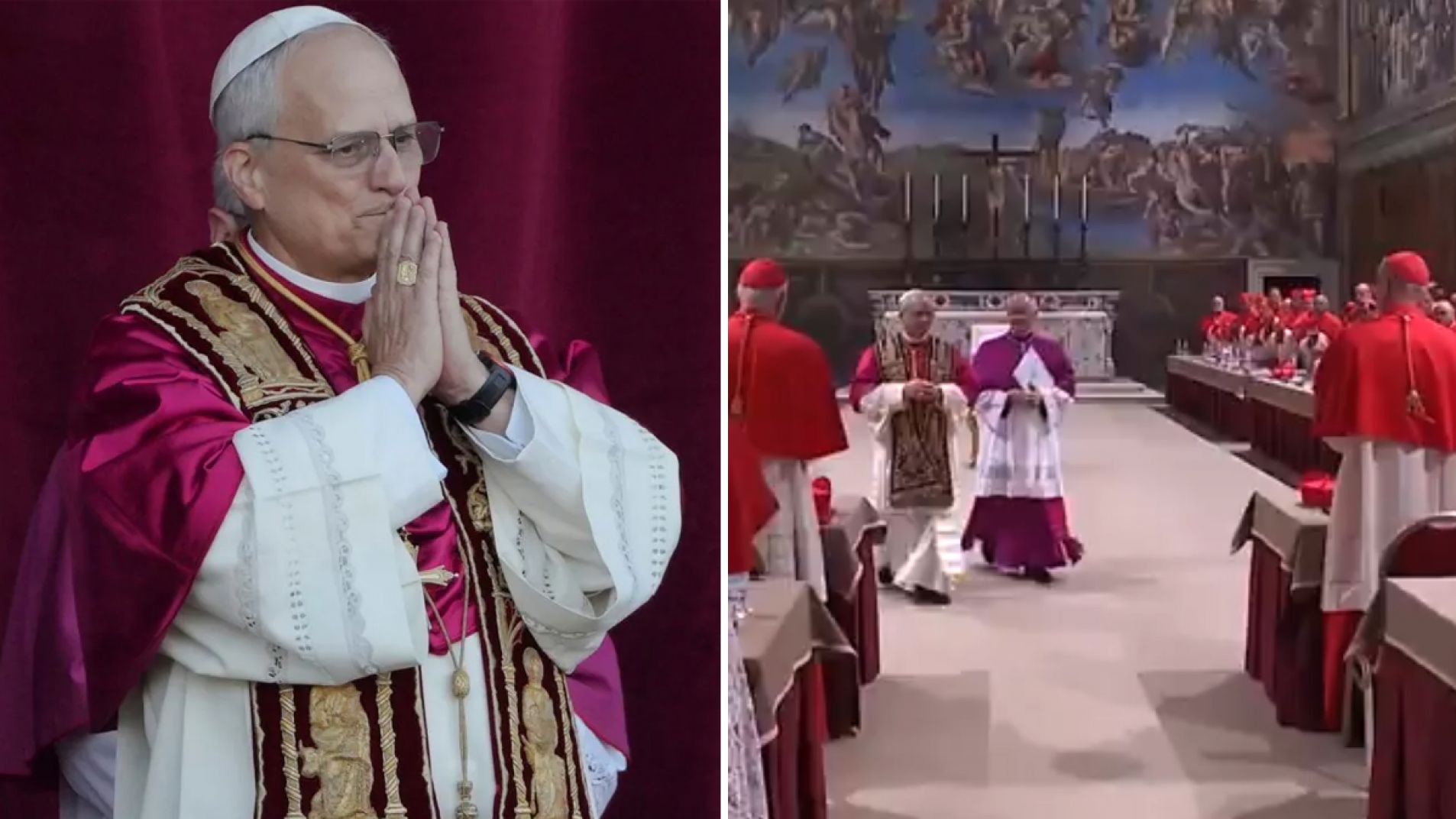 Primeras imágenes del Papa León XIV y el aplauso de los cardenales