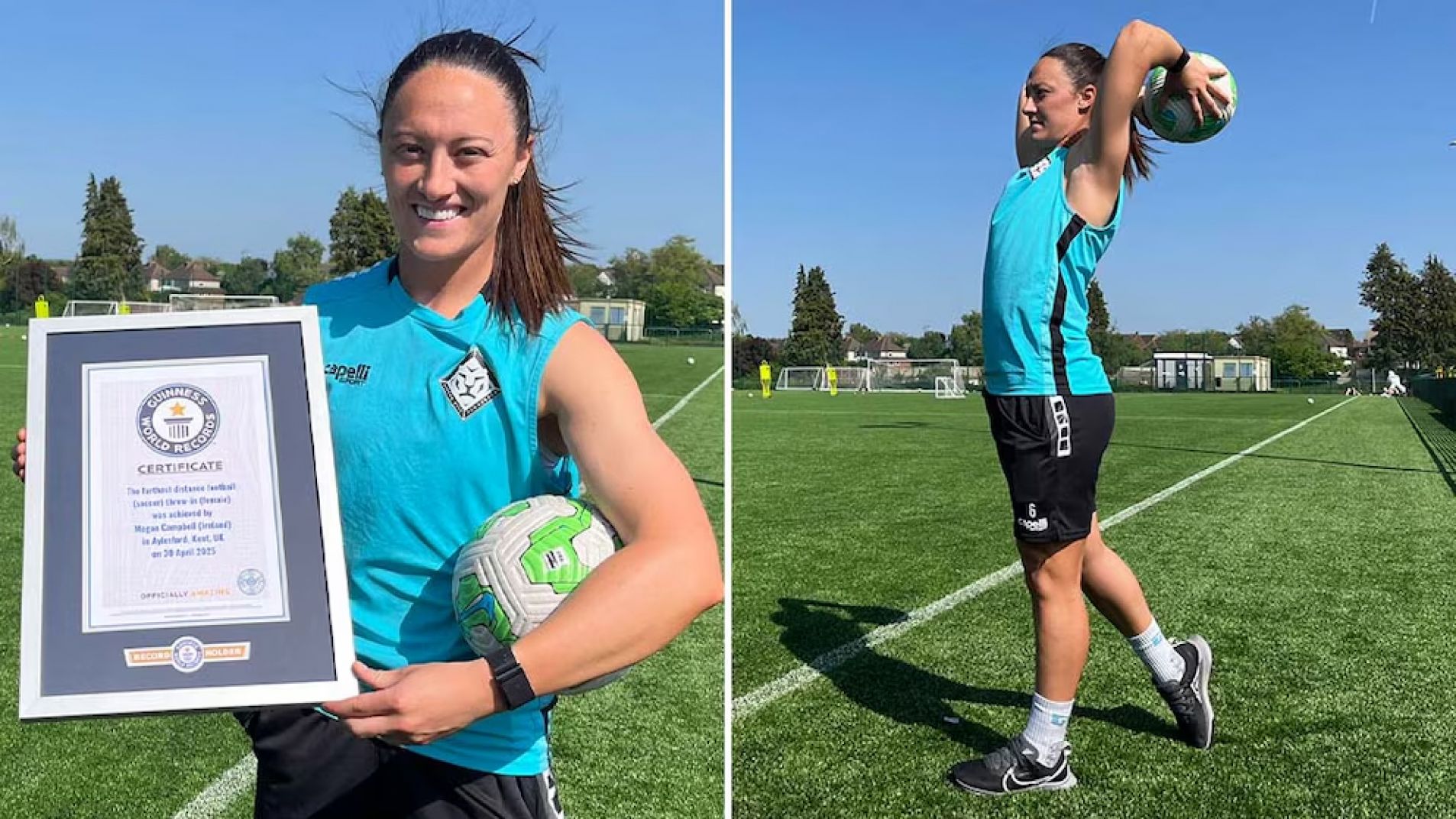 Hizo un lateral que se viralizó y ahora entró al Récord Guinness