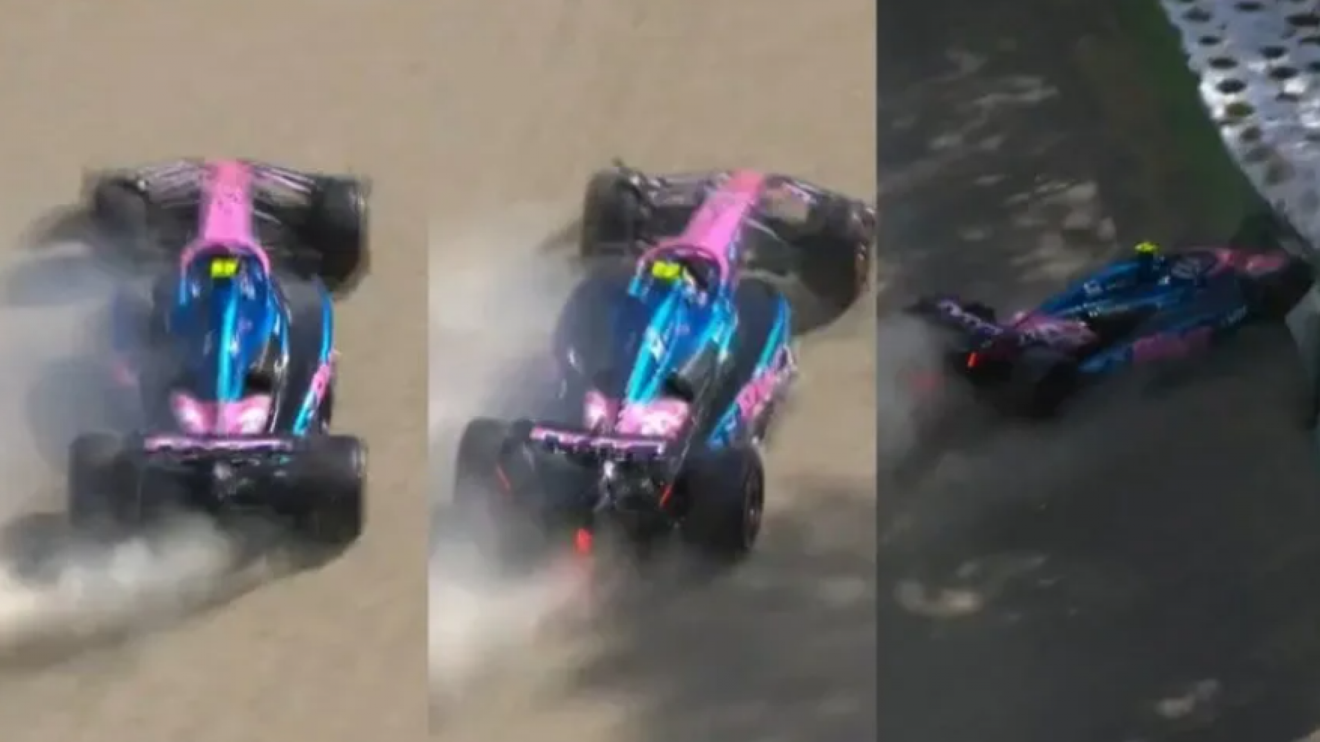 Video: Fuerte accidente de Franco Colapinto en la clasificación de Imola