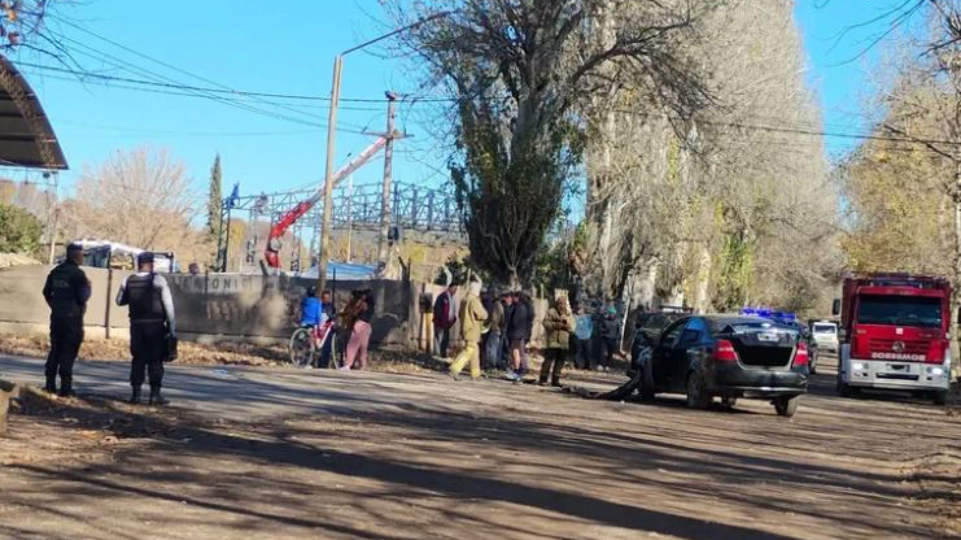 El choque ocurrió en un cruce de calles de Colonia Las Rosas.